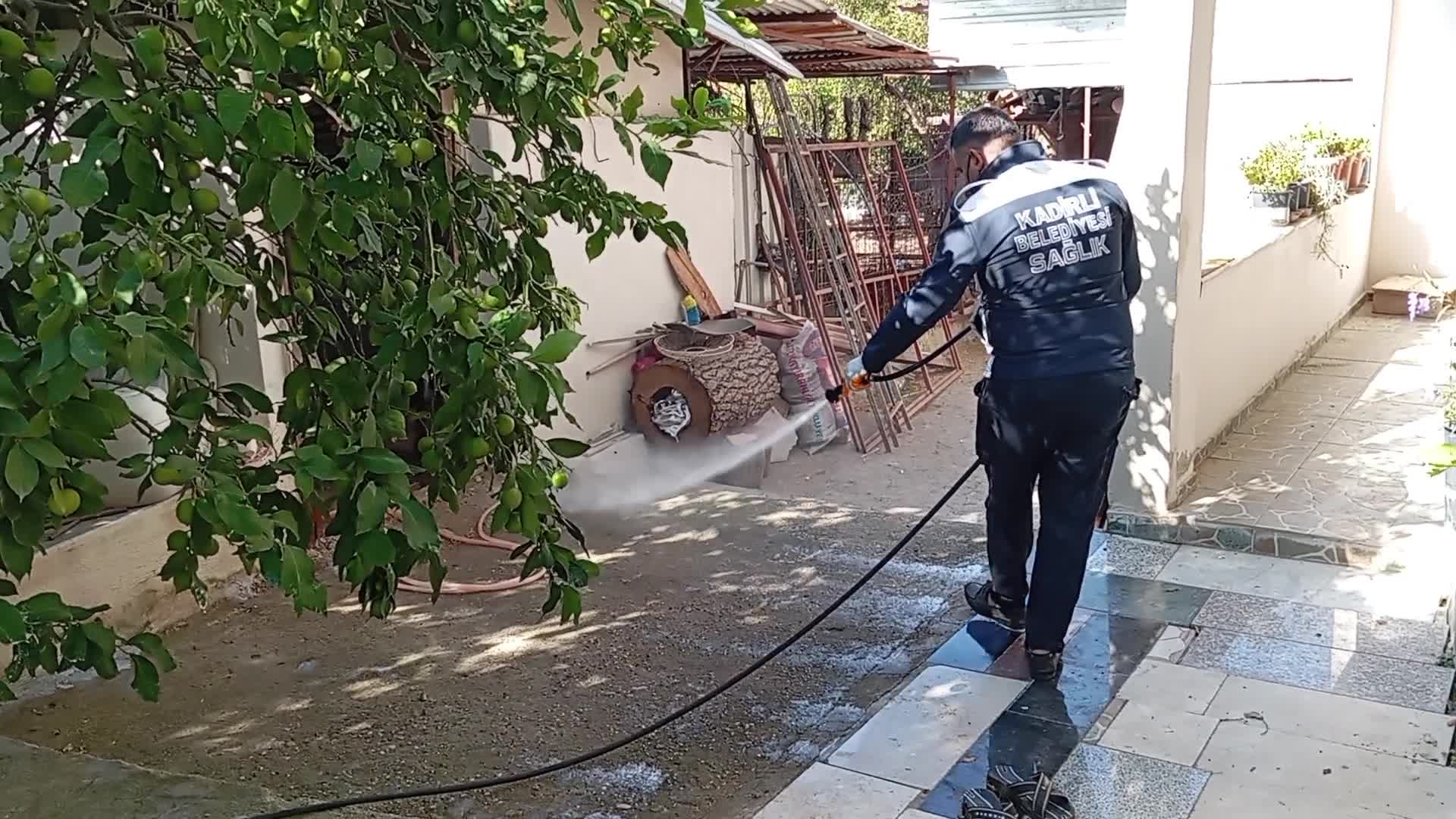 Osmaniye'nin Kadirli ilçesinde 'mavi dil' hastalığı nedeniyle karantinaya alınan köylerde aşılama ve ilaçlama çalışmaları yapılıyor