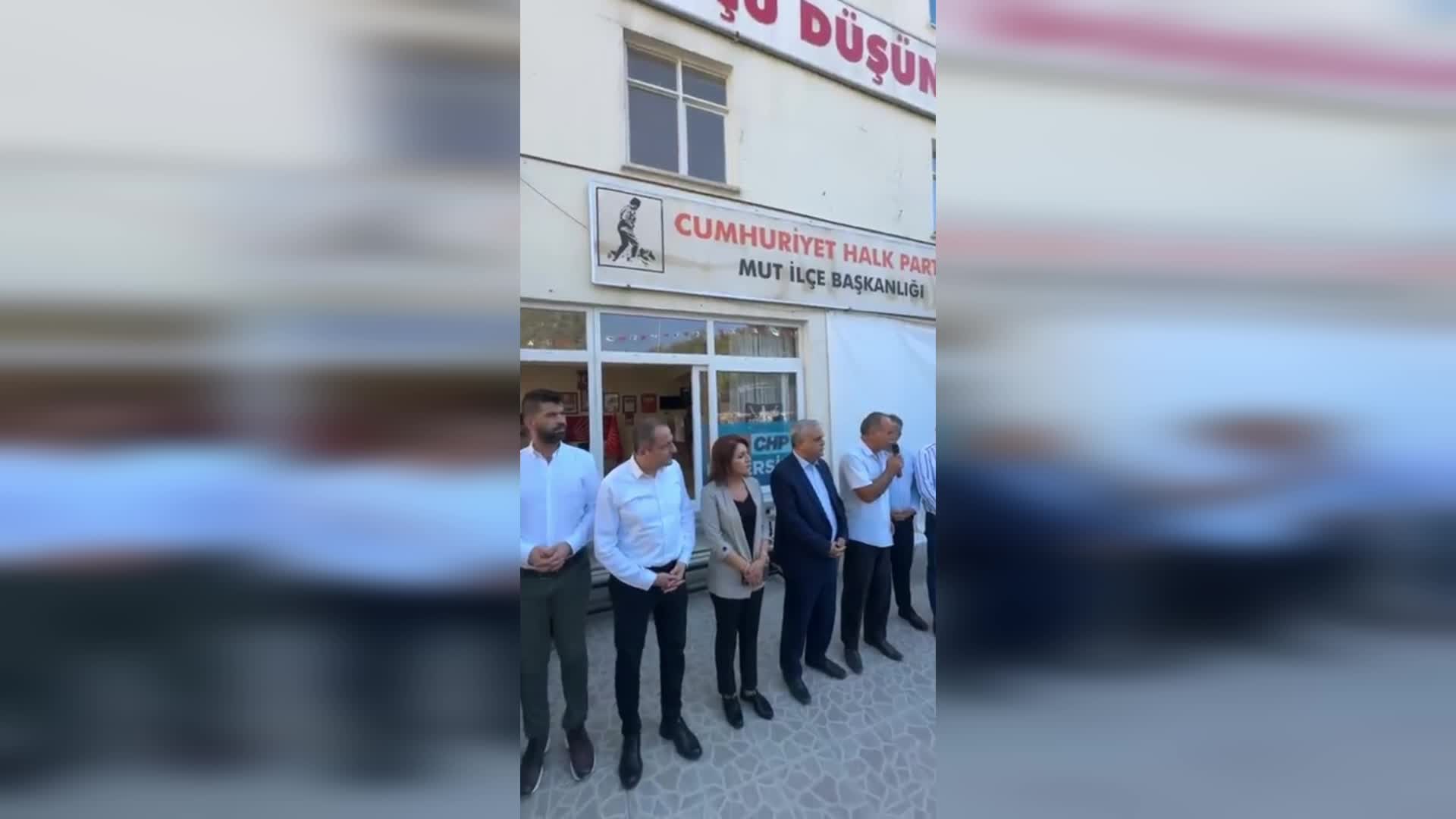 CHP Mut İlçe Başkanı Abdurrahman Günay: "Hiç karışmadığımız bir olayla ilgili hakkımızda iftira atılıyor"