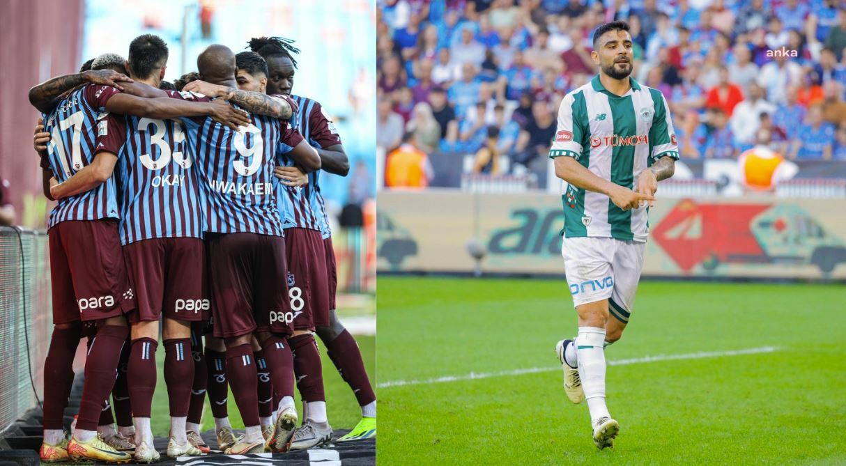 Trabzonspor sahasında ilk galibiyetini aldı... Trabzonspor 3-2 Konyaspor