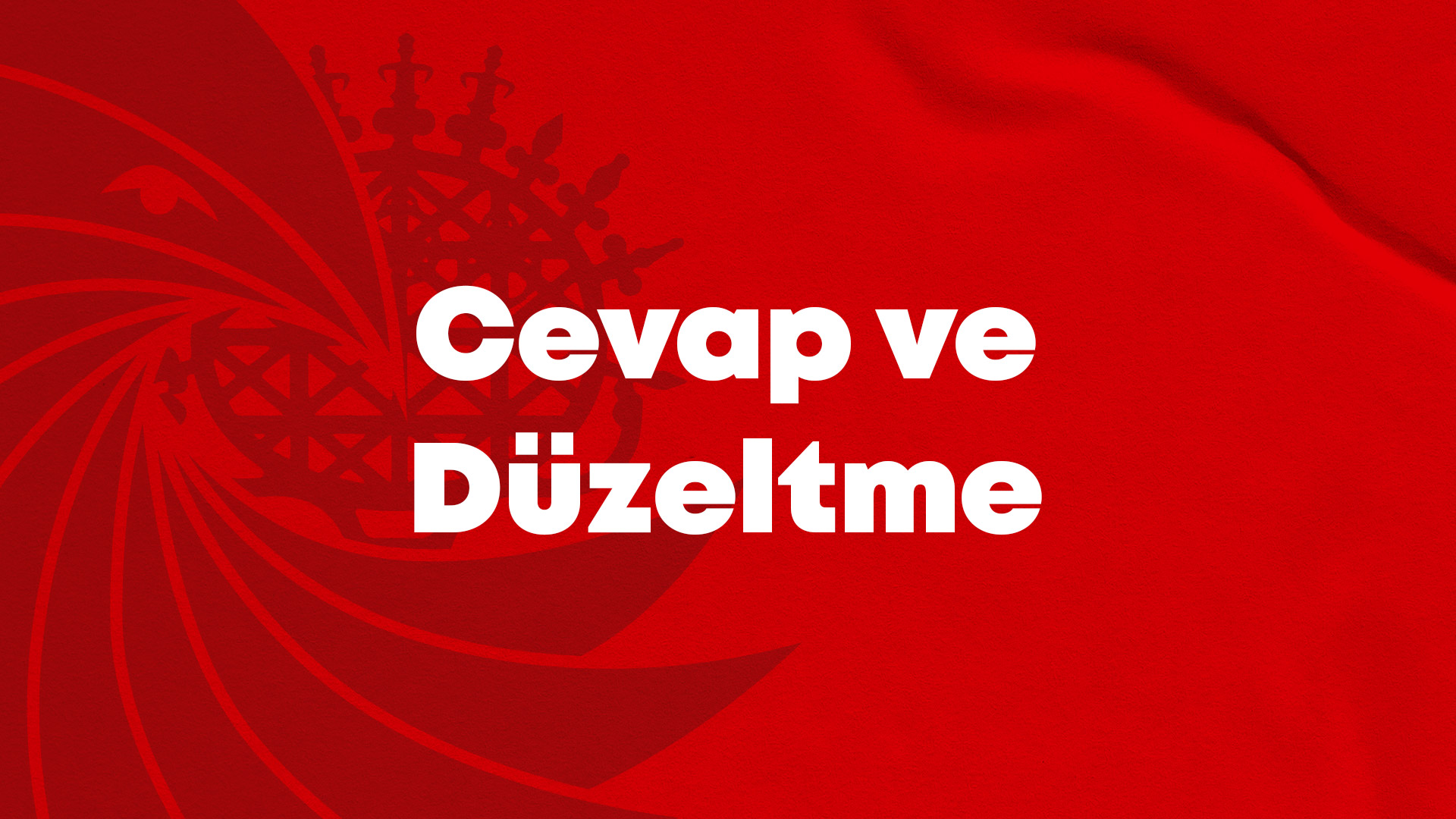 ABONELERİMİZİN DİKKATİNE: Vakıflar Genel Müdürlüğü'nün, Sayıştay raporları hakkındaki haberimizle ilgili cevap ve düzeltme metnini dikkatinize sunarız