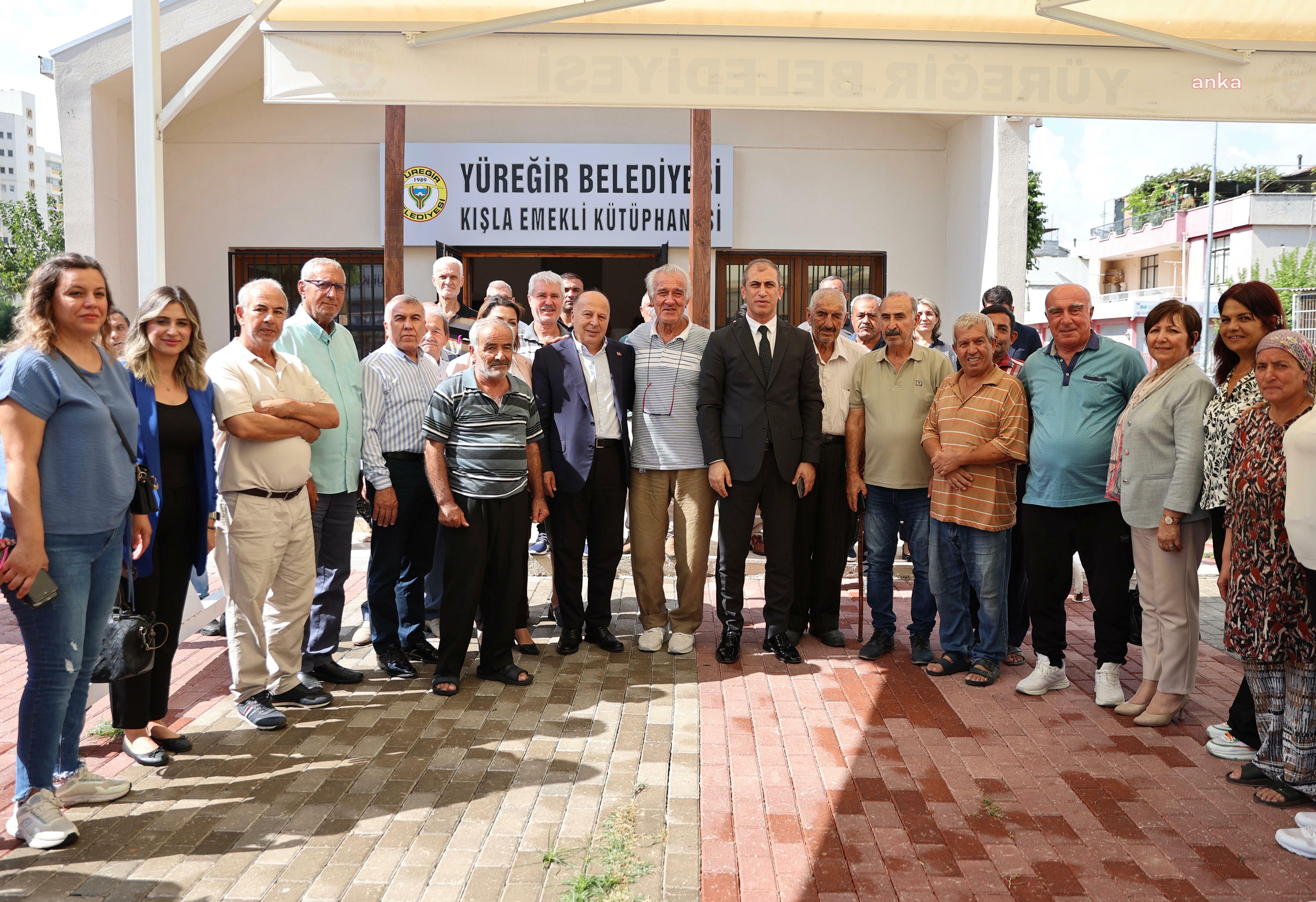 Yüreğir Belediye Başkanı Demirçalı, Kışla Emekli Kütüphanesi’nde vatandaşlarla bir araya geldi