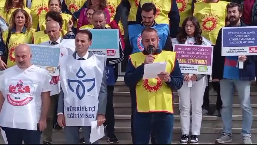 Tokat'ta öğretmenlerden Öğretmenlik Mesleği Kanun Teklifine tepki: “Siyasi iktidar sesimizi duymalı, taleplerimize kulak vermelidir”