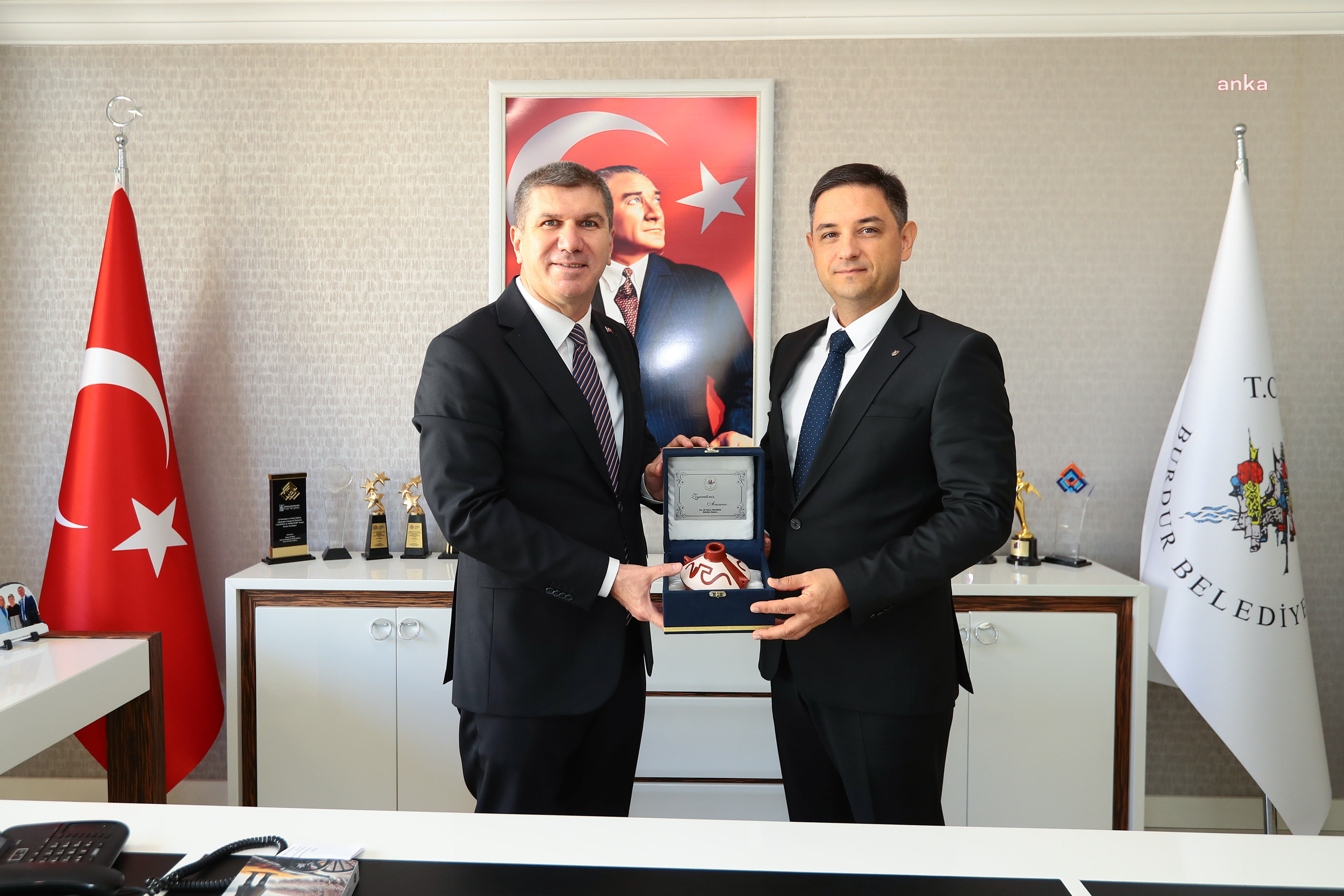 Ukrayna Antalya Konsolosu Voronin’den Burdur Belediye Başkanı Ercengiz'e ziyaret
