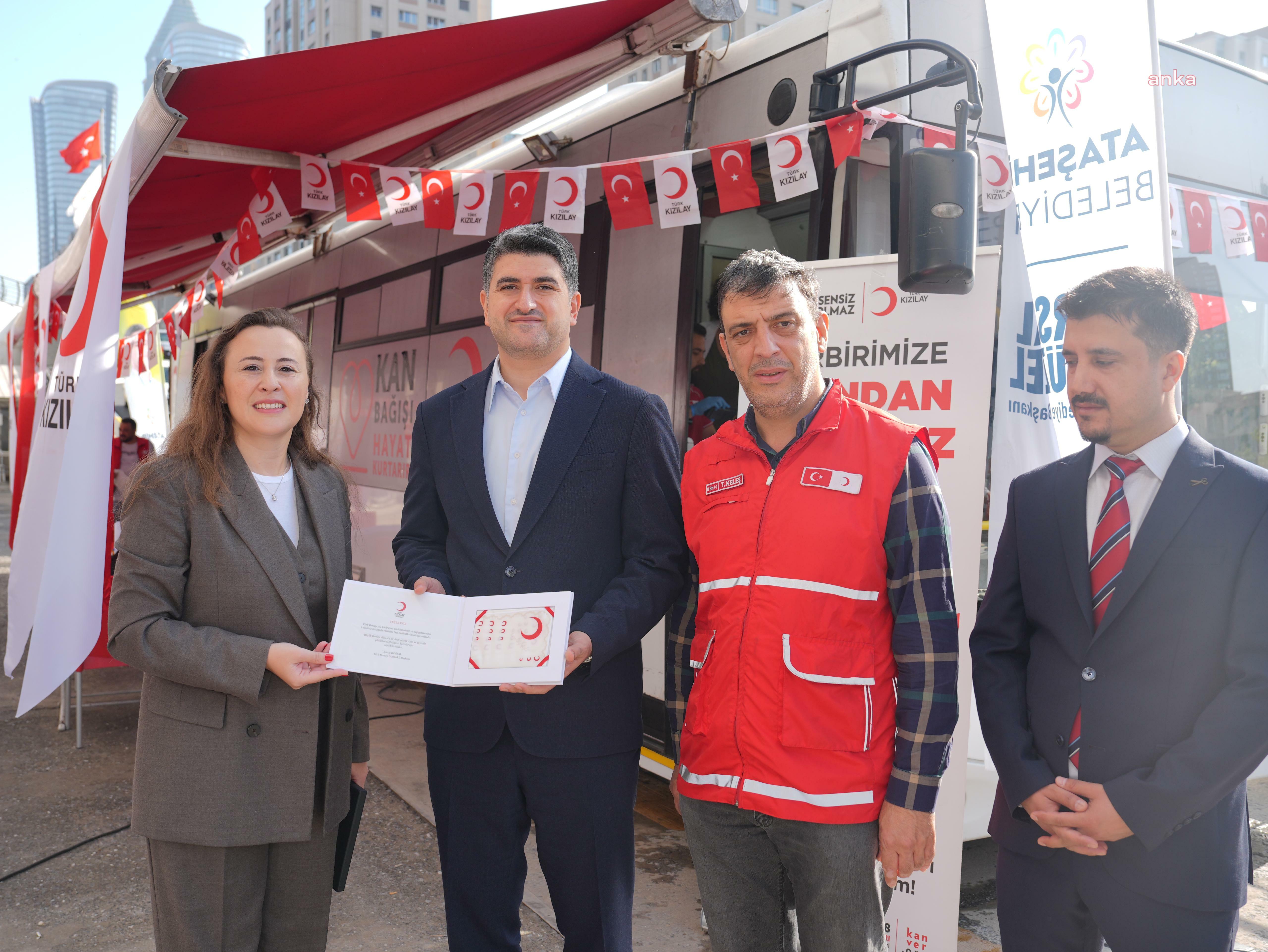 Ataşehir Belediyesi’nden kan bağışına destek