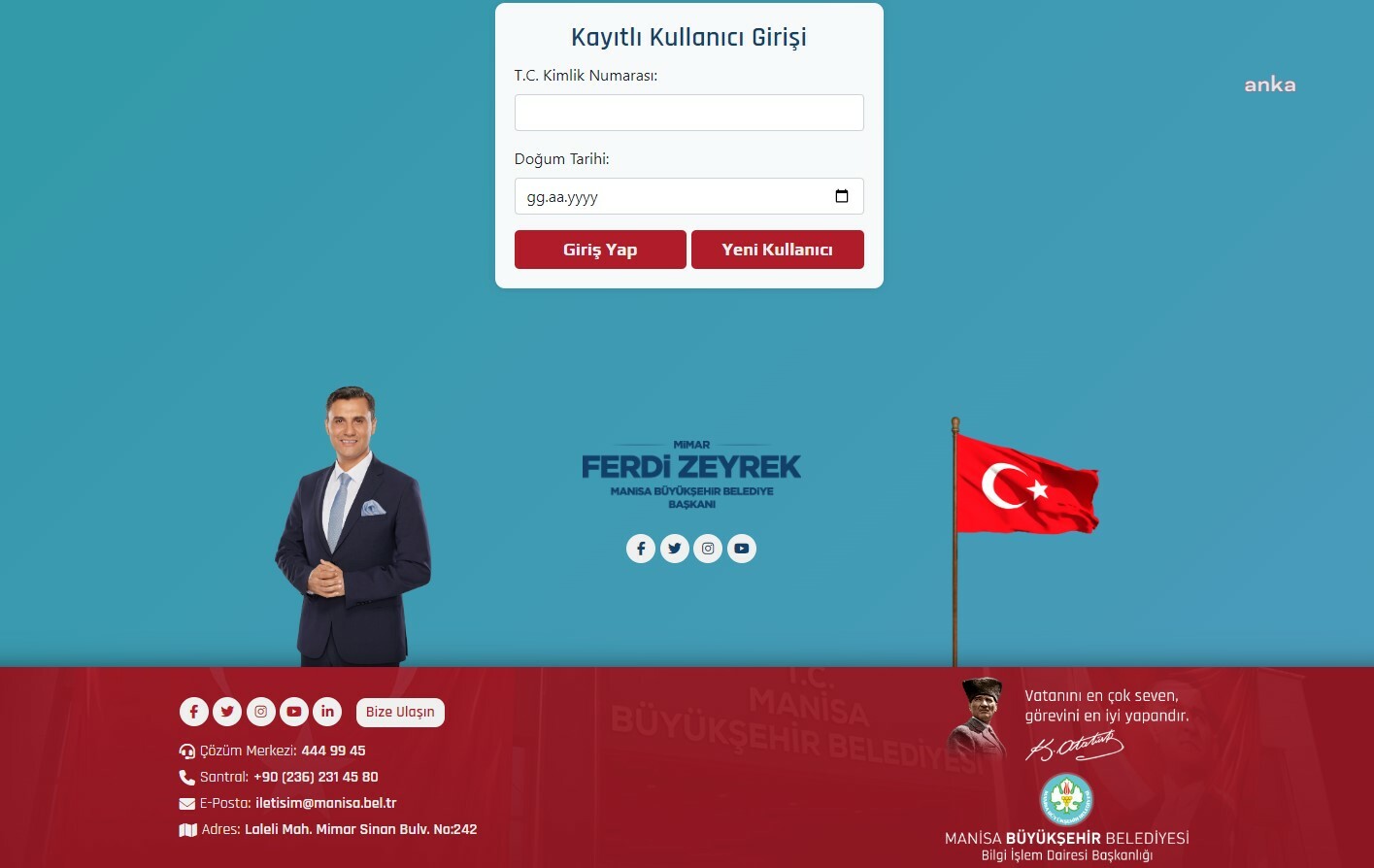 Manisa Büyükşehir Belediyesi'nden vatandaşlara E-Belediye kolaylığı