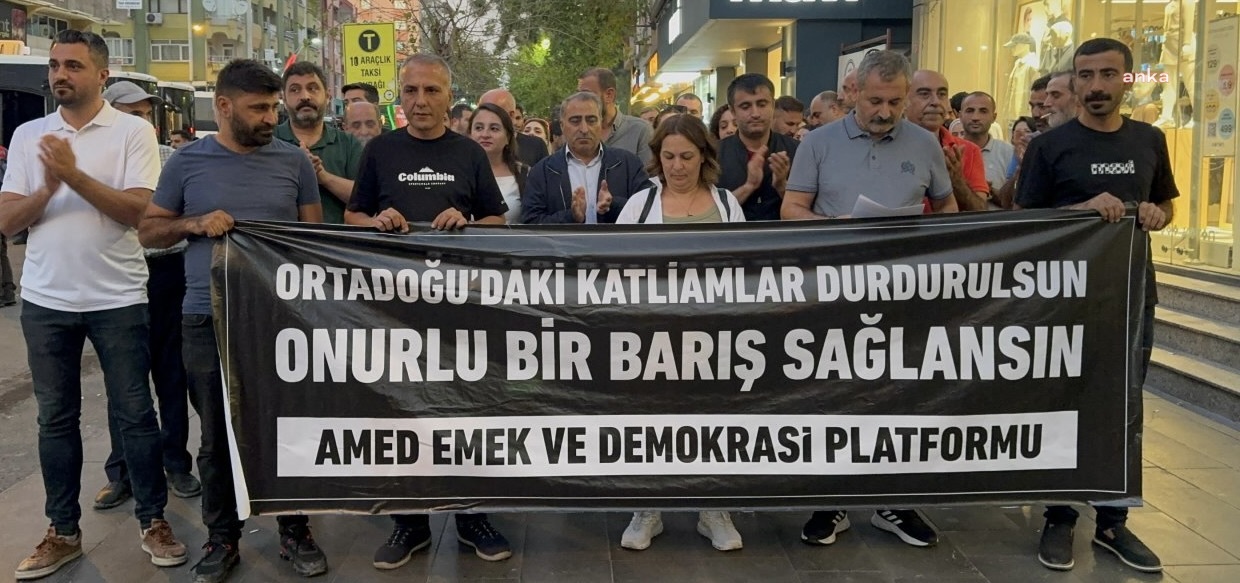 Diyarbakır’daki STK’lardan İsrail protestosu: “Saldırılar insani değerlerden yoksunluğu ve bir barbarlığı temsil etmektedir”