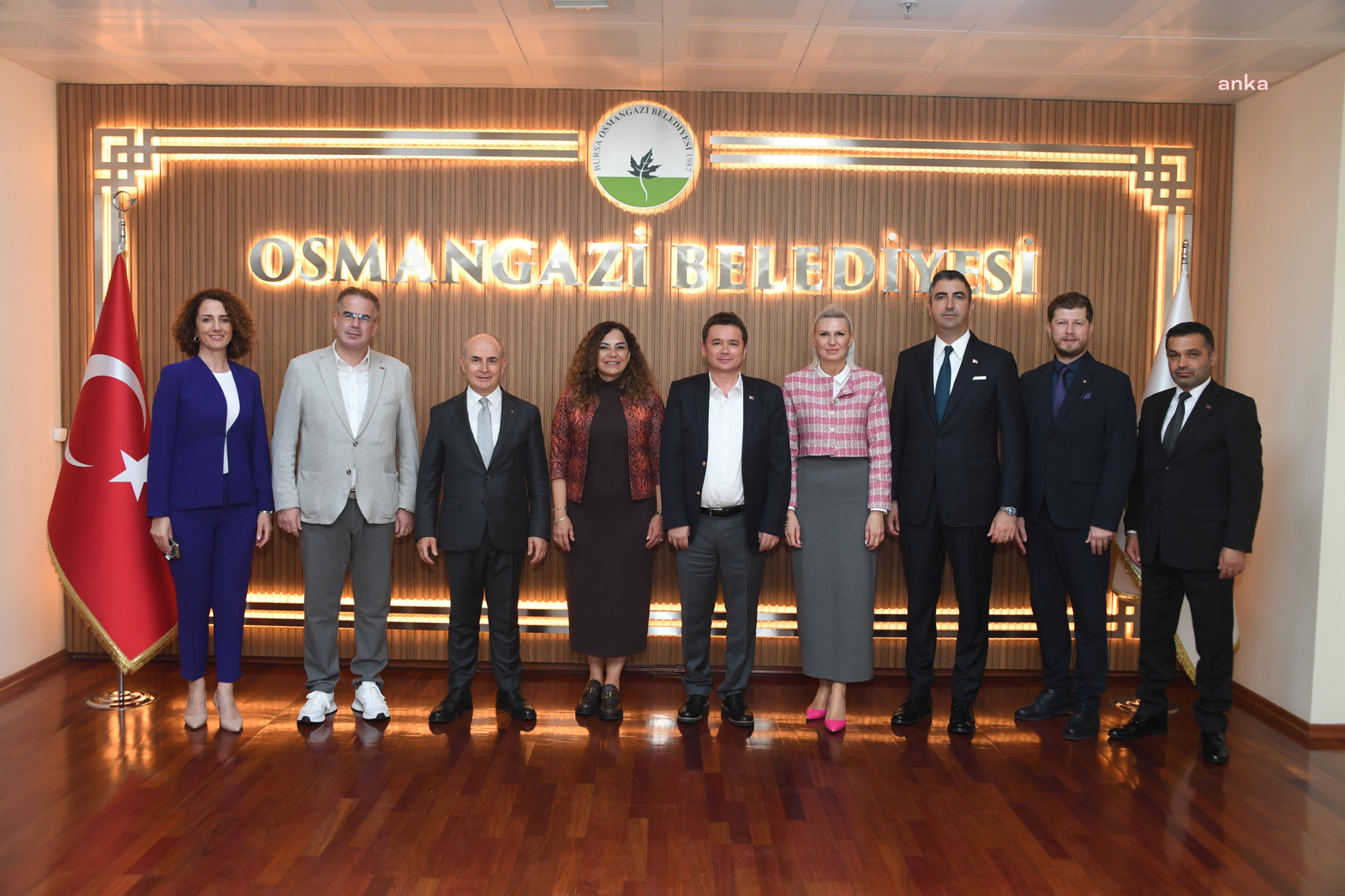 Osmangazi Belediye Başkanı Aydın, mevkidaşlarını ağırladı