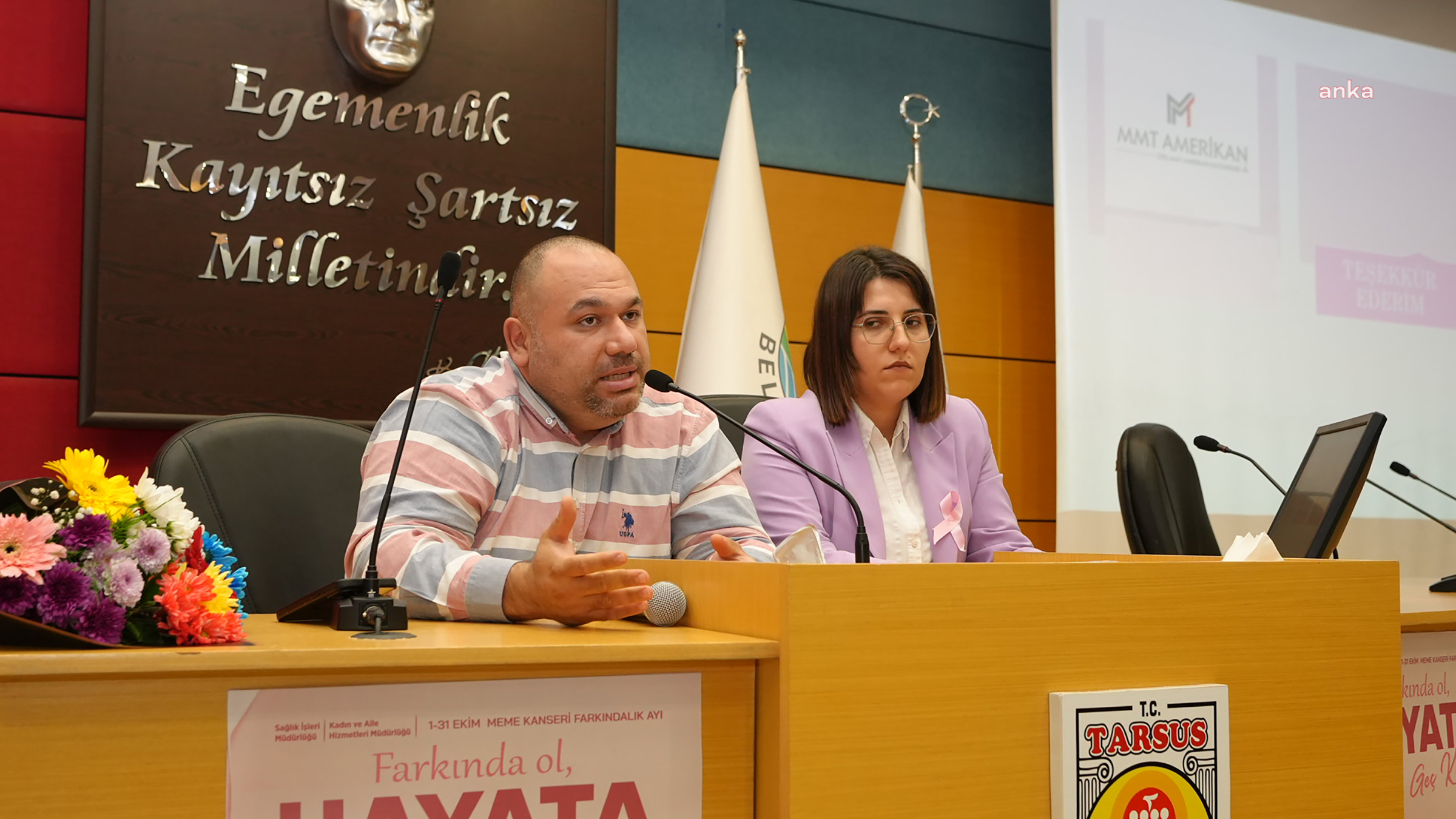 Tarsus'ta meme kanseri farkındalığını artırmak için söyleşi düzenlendi