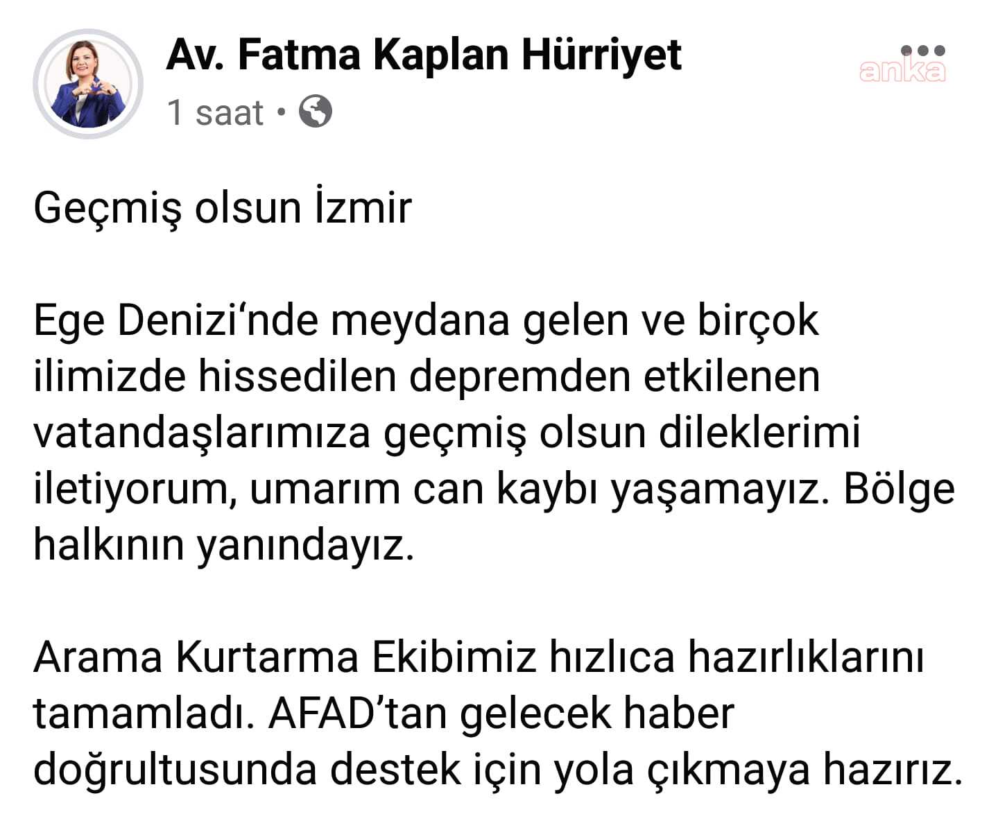 İZMİT BELEDİYE BAŞKANI HÜRRİYET: "İZMİR'E DESTEK İÇİN YOLA ÇIKMAYA HAZIRIZ"
