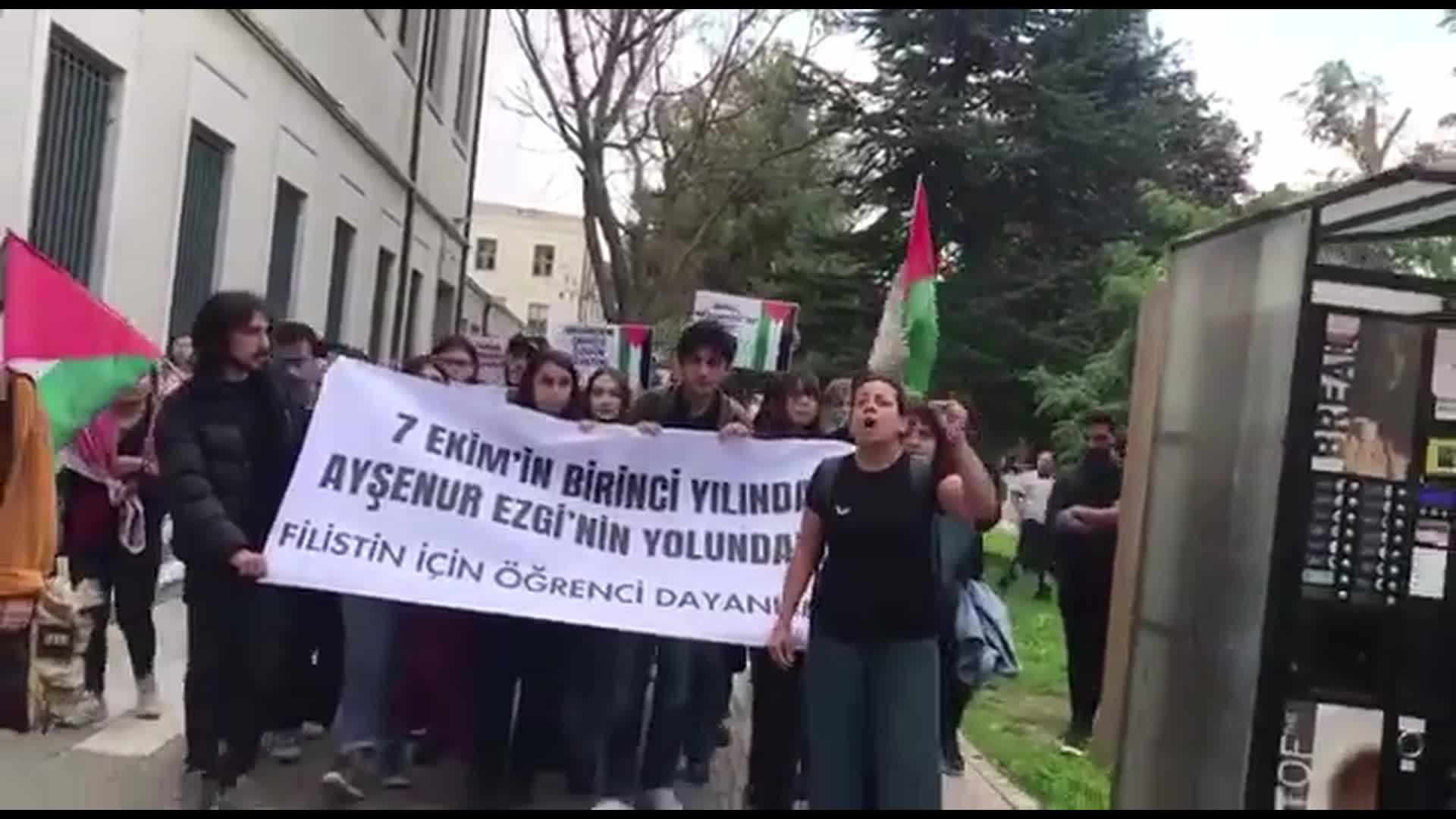 Filistin İçin Öğrenci Dayanışması, Eygi'nin adını İstanbul Üniversitesi iktisat fakültesi kütüphanesine verdi