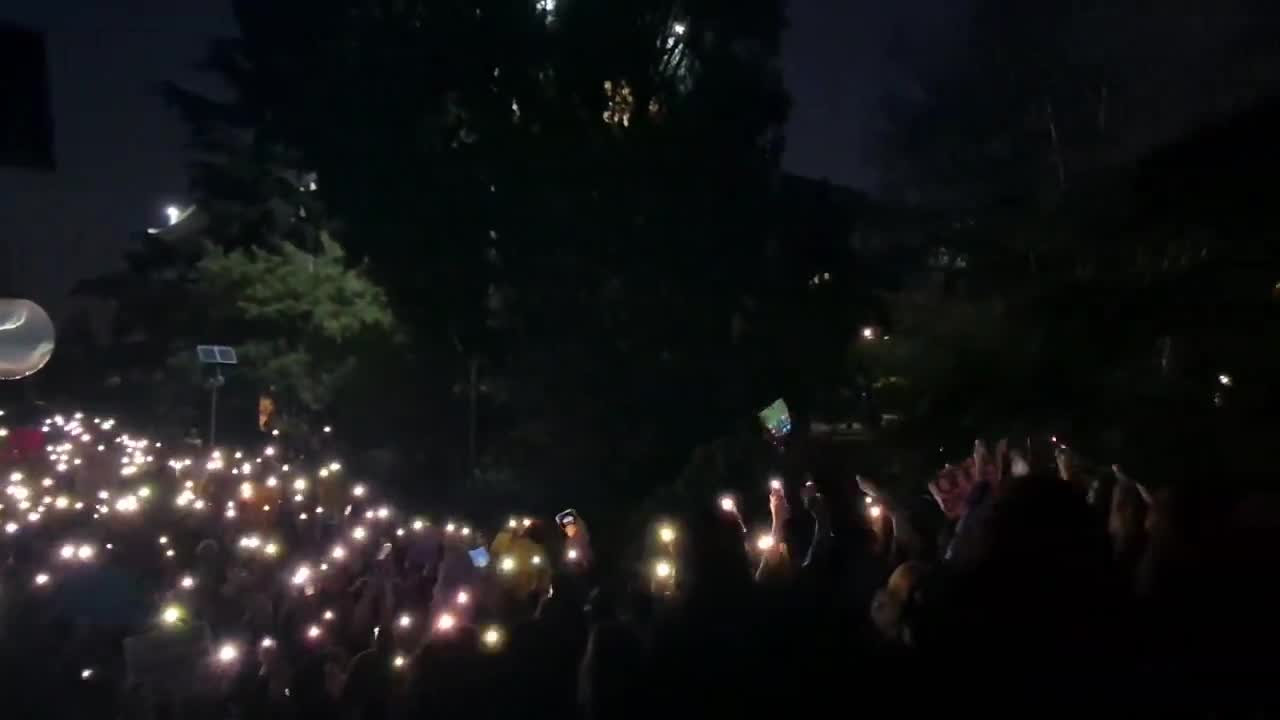 Boğaziçi Üniversitesi'nde Ayşenur ve İkbal için protesto eylemi...