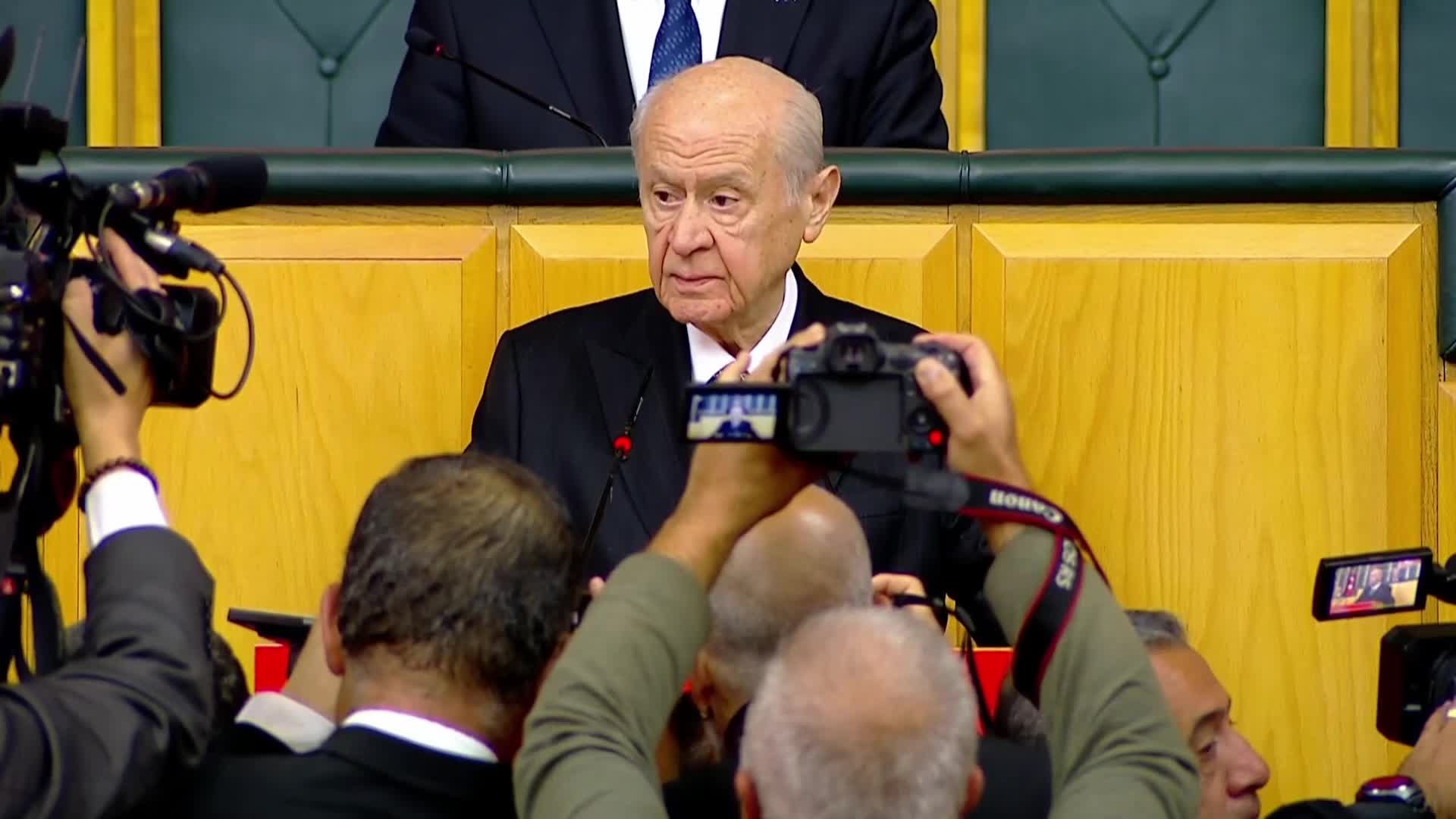 Devlet Bahçeli: "Bugün mesele Beyrut değil, Ankara’dır. Bugün hedef Şam, Tahran, Sana veya Bağdat değil İstanbul’dur"