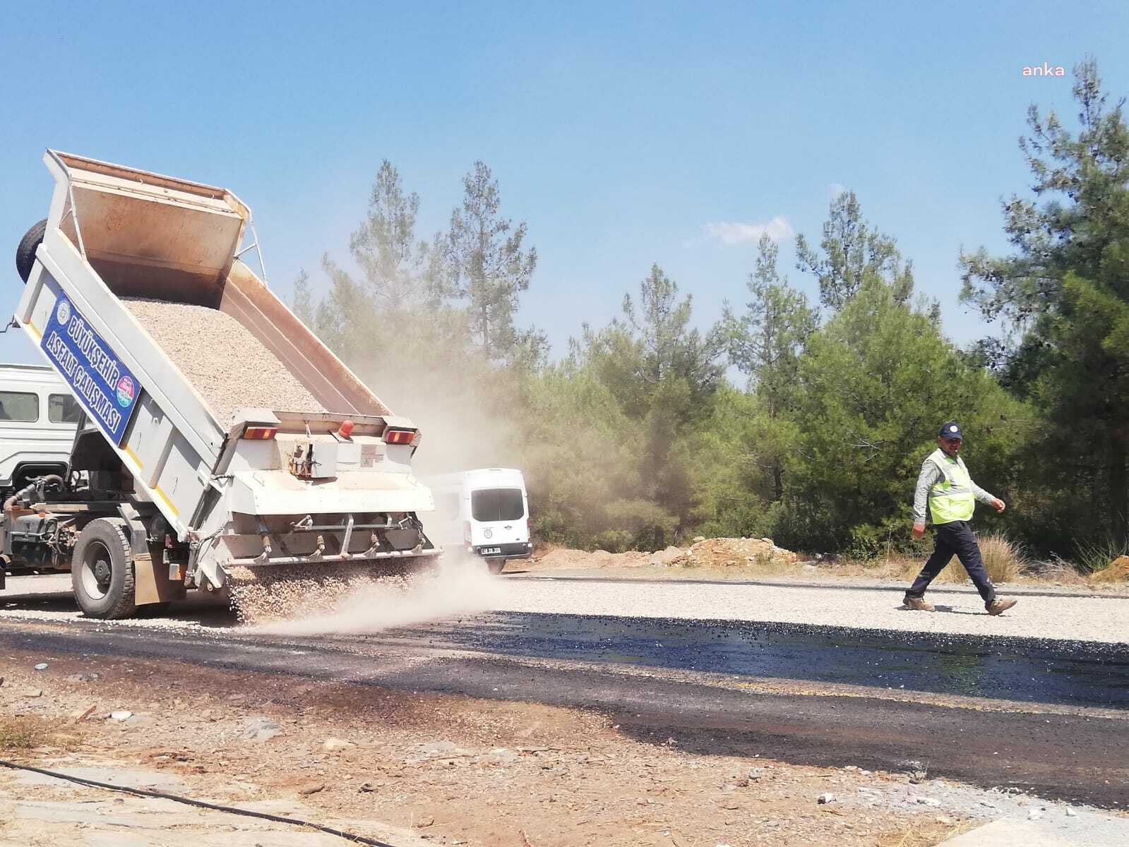 Muğla Büyükşehir Belediyesi, yol çalışmalarını sürdürüyor