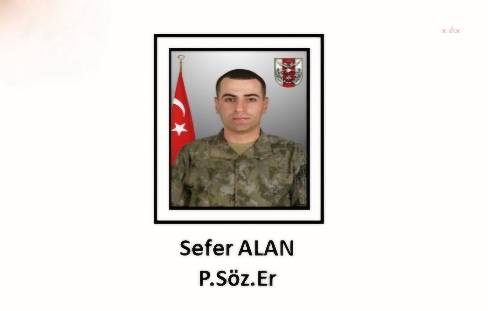 MSB: Piyade sözleşmeli er Sefer Alan şehit oldu