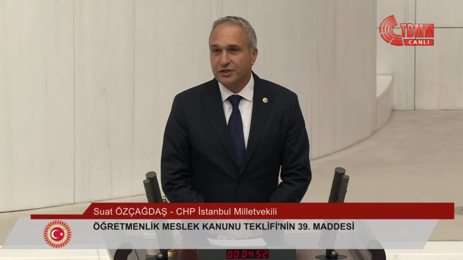 Suat Özçağdaş'tan "Öğretmenlik Meslek Kanunu" tepkisi: "AYM'den geri dönecek"