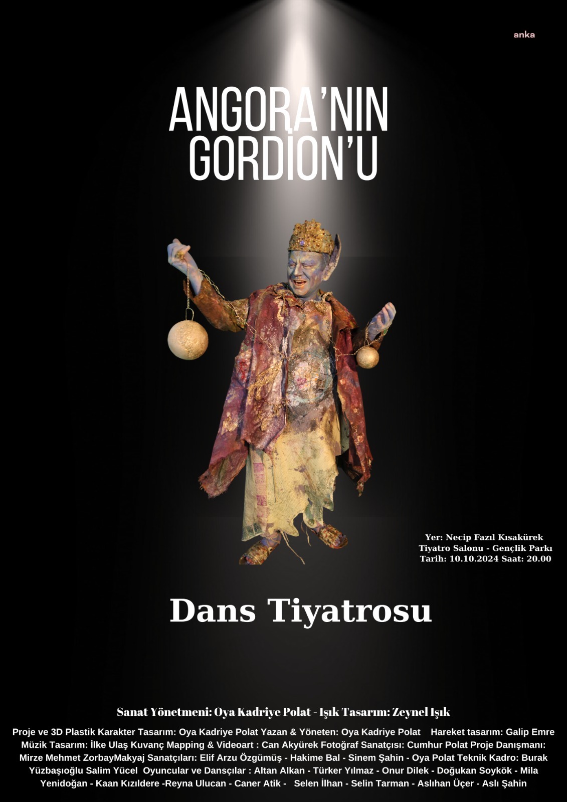 "Angora'nın Gordionu" Dans Tiyatrosu başkentlilerle buluştu