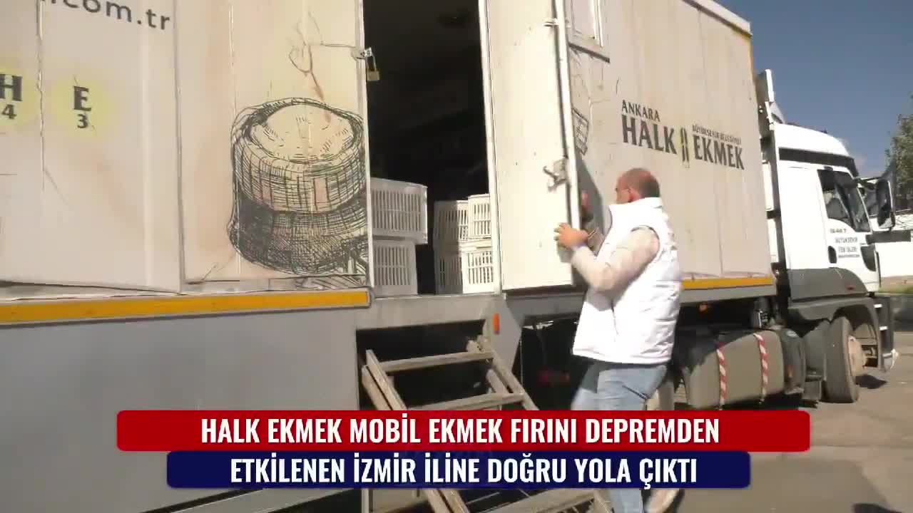 ANKARA BÜYÜKŞEHİR'DEN İZMİR'E MOBİL EKMEK FIRINI