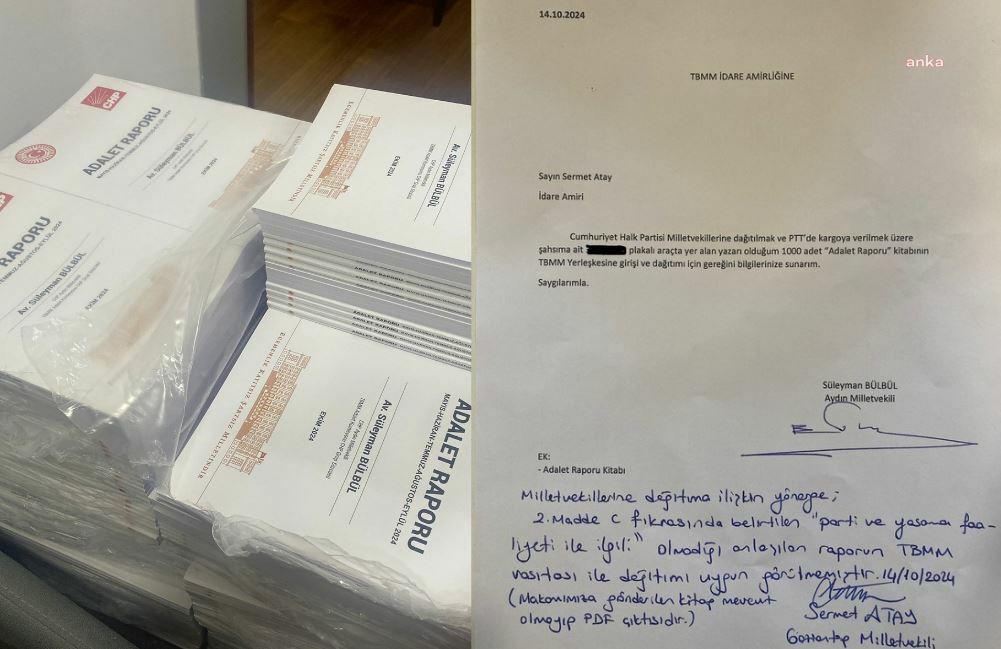 CHP Milletvekili Bülbül’ün hazırladığı "Adalet Raporu" kitabının TBMM’de dağıtımı engellendi