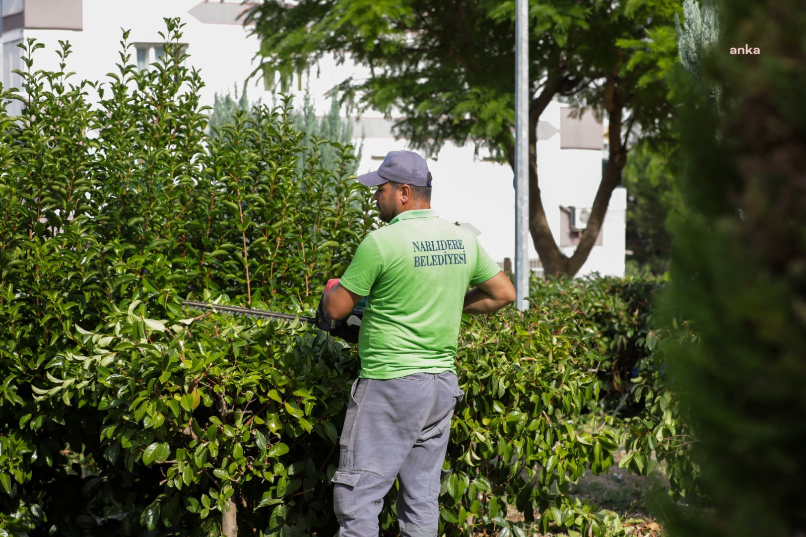 Narlıdere’de parklarda temizlik seferberliği