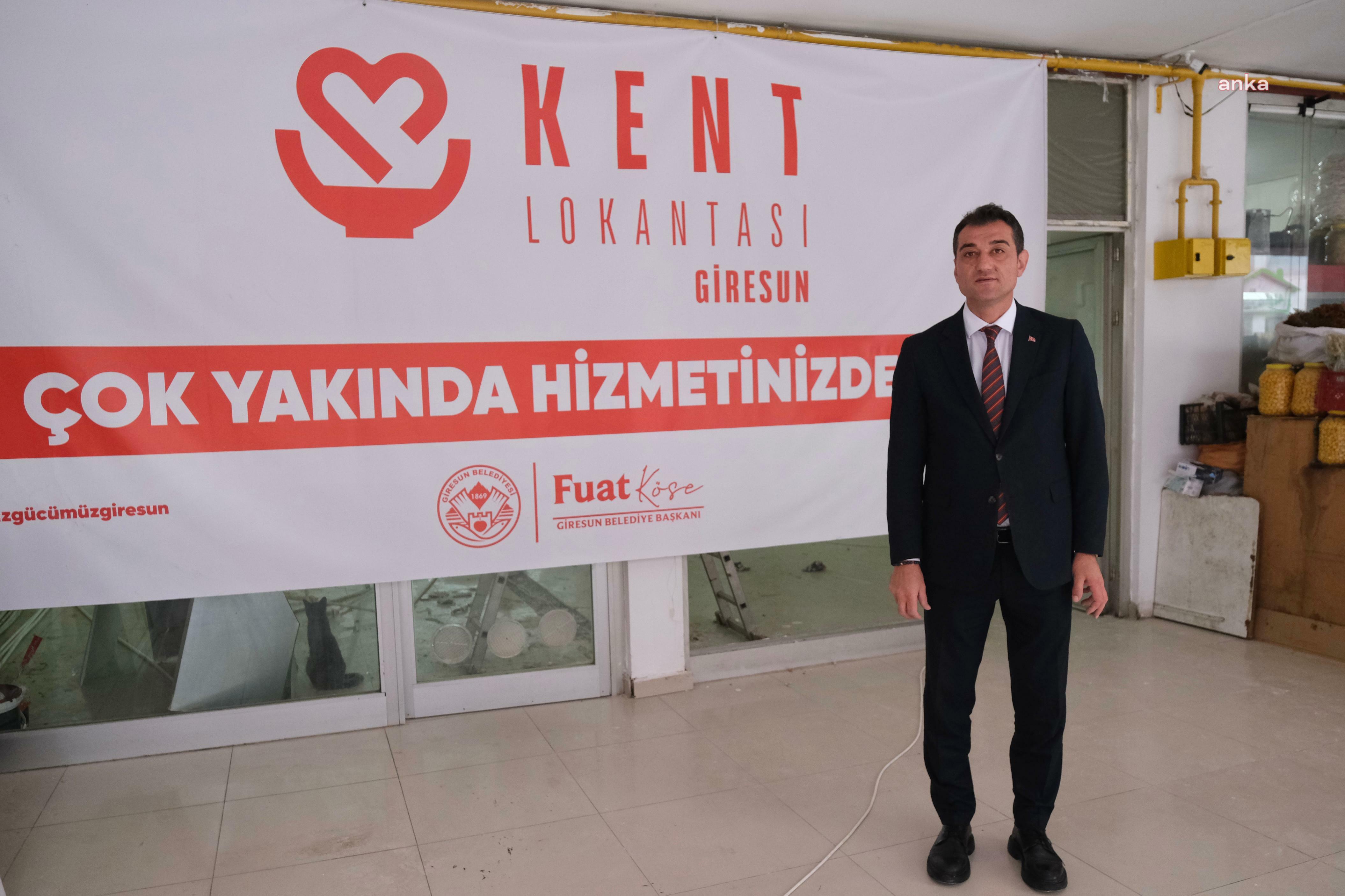 Giresun Belediye Başkanı Köse’den Kent Lokantası müjdesi