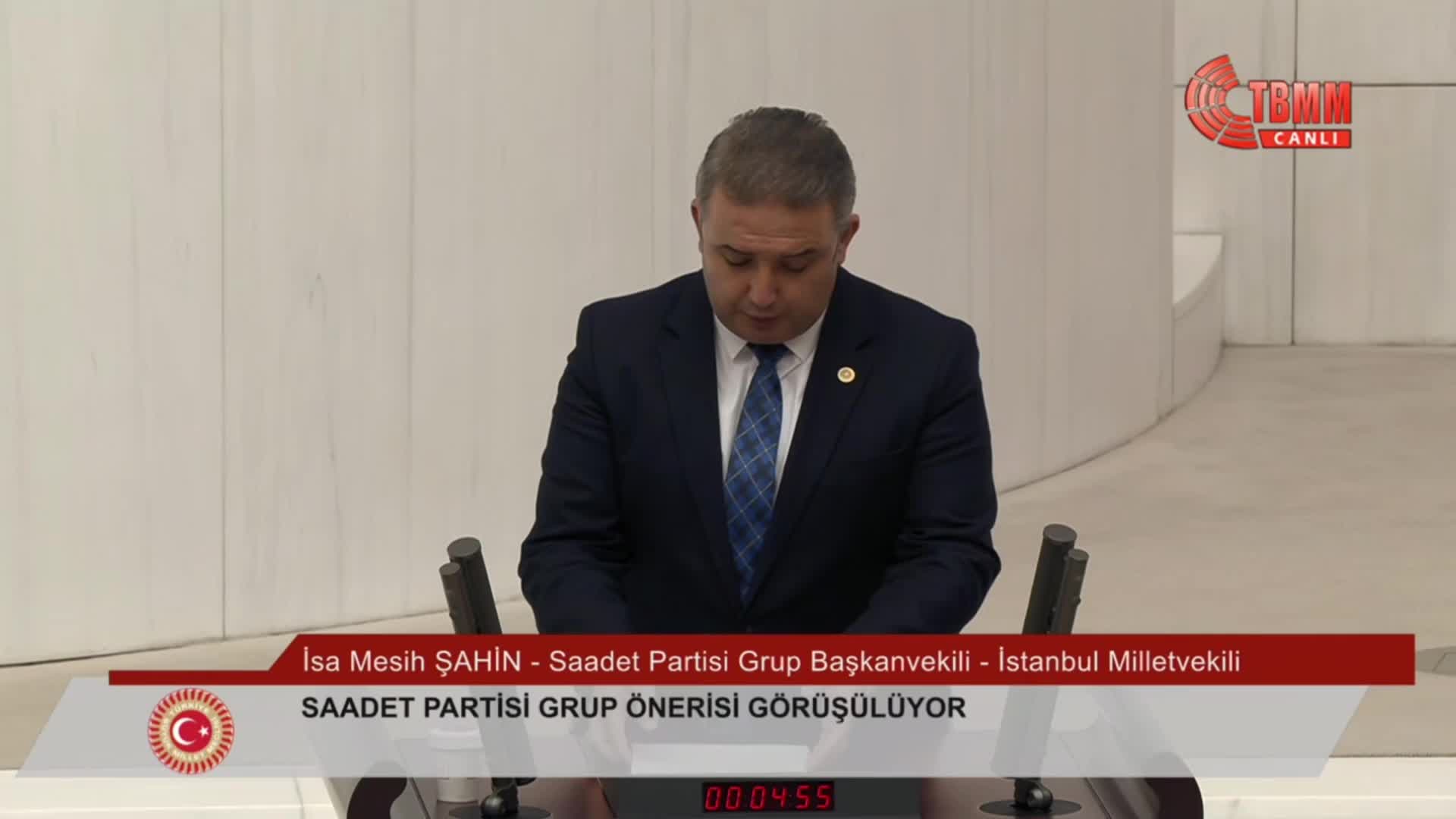TBMM Genel Kurulu... İsa Mesih Şahin: "Tıkanan bir yargı sistemi sorunu var, yargı mensuplarının liyakat sorunu var"
