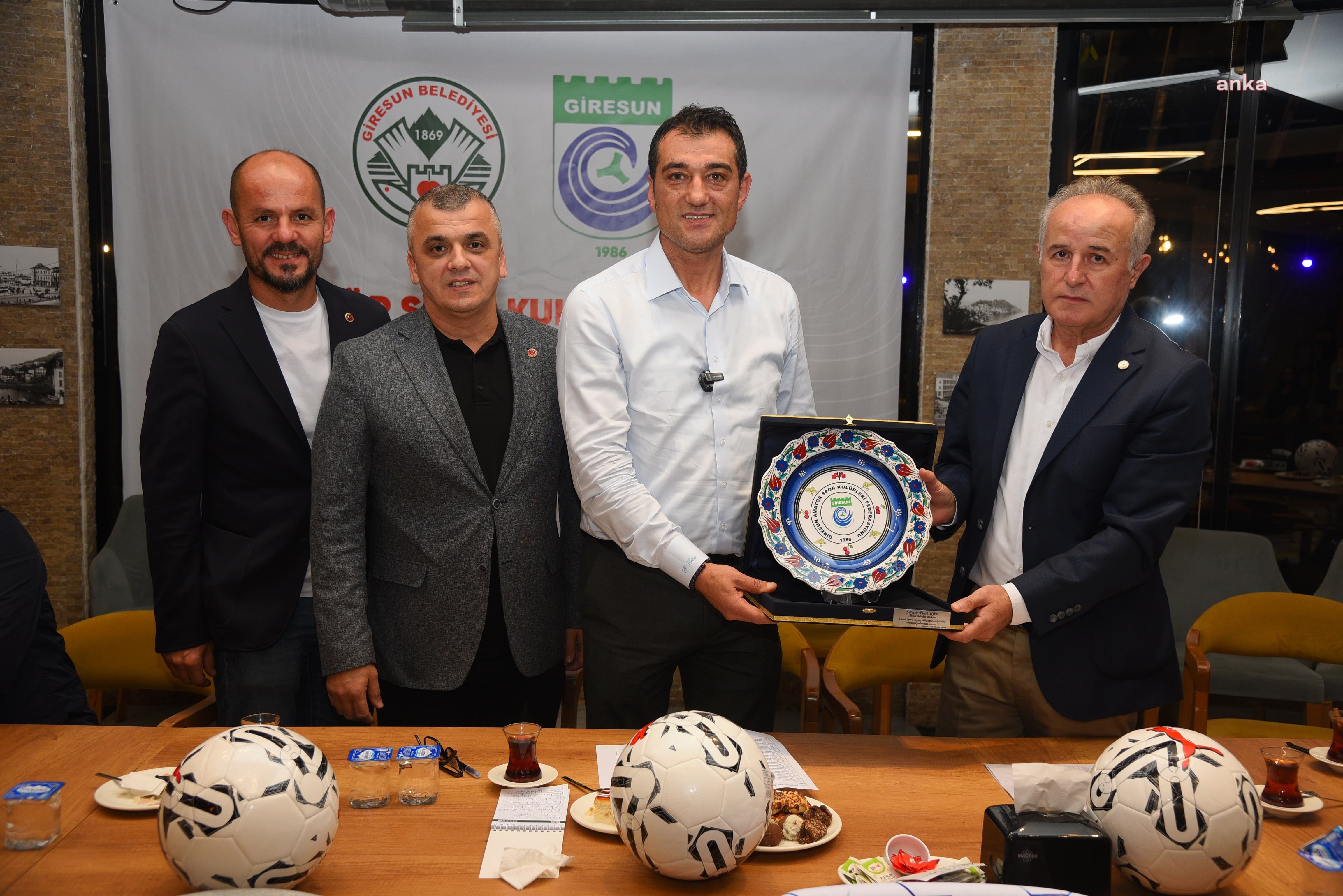 Giresun Belediyesi, amatör spor kulüplerine malzeme desteğinde bulundu