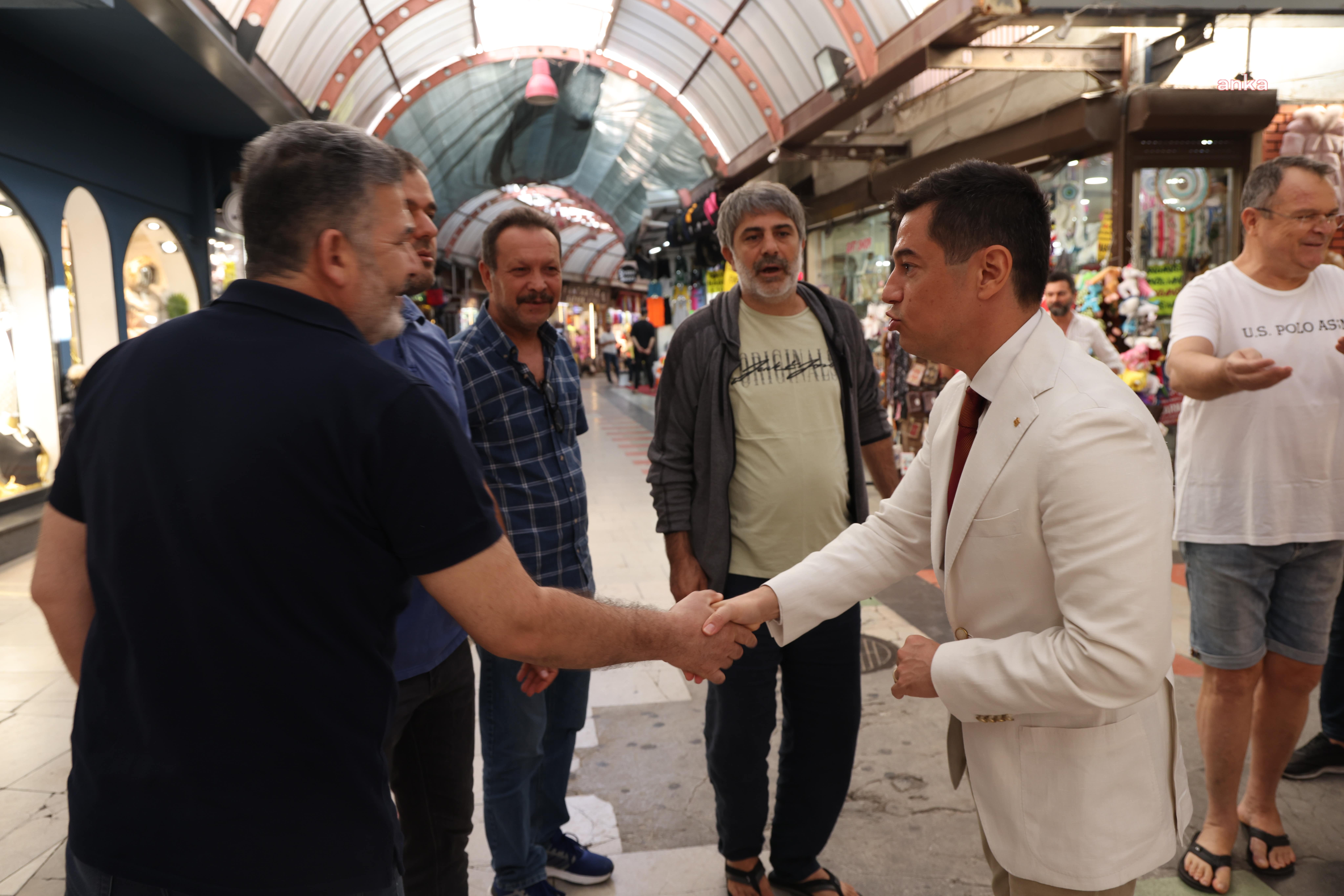 Marmaris Belediye Başkanı Ünlü'den Kapalı Çarşı esnafına ziyaret