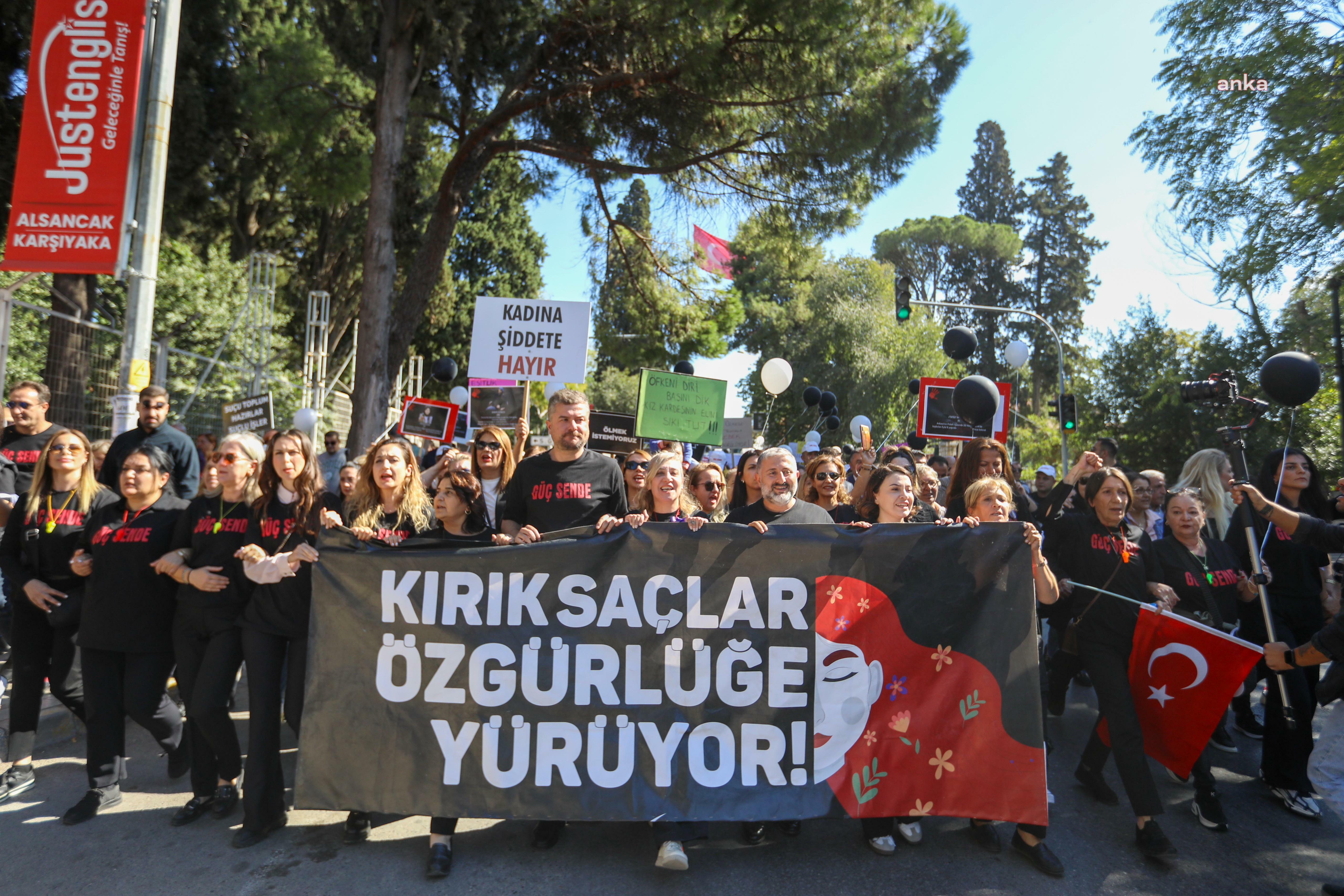 “Kırık Saçlar Özgürlüğe Yürüyor” hareketinin beşinci adımı Buca'da atıldı