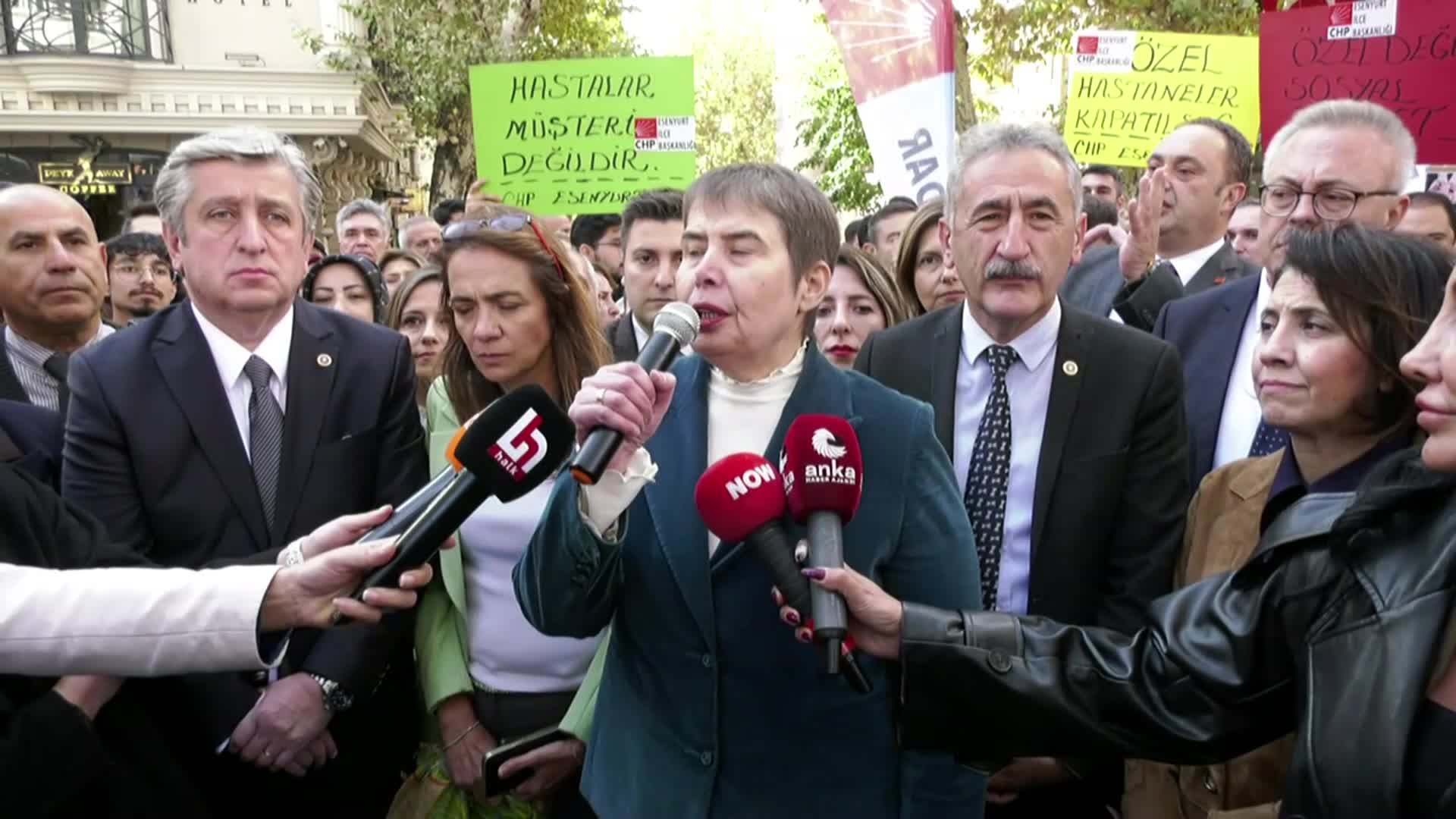 CHP'lilerin "yenidoğan çetesi" protestosunda konuşan Şahbaz: "Gün gelecek, AKP hesap verecek"