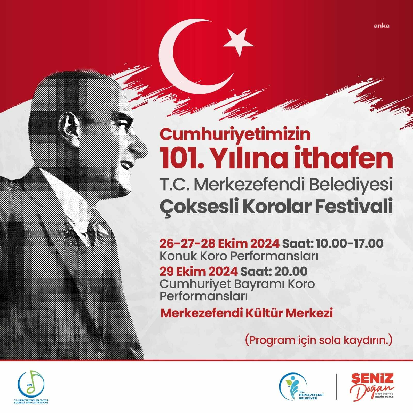 “Merkezefendi Belediyesi Çoksesli Korolar Festivali”, 26 Ekim’de başlıyor