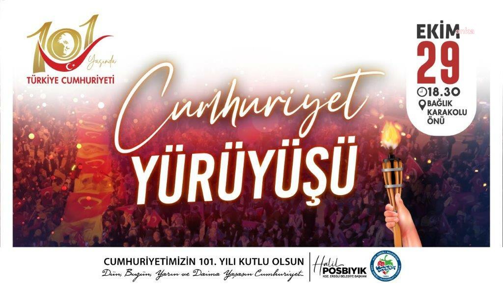 Karadeniz Ereğli, 29 Ekim’de Cumhuriyet Yürüyüşü’nde buluşacak
