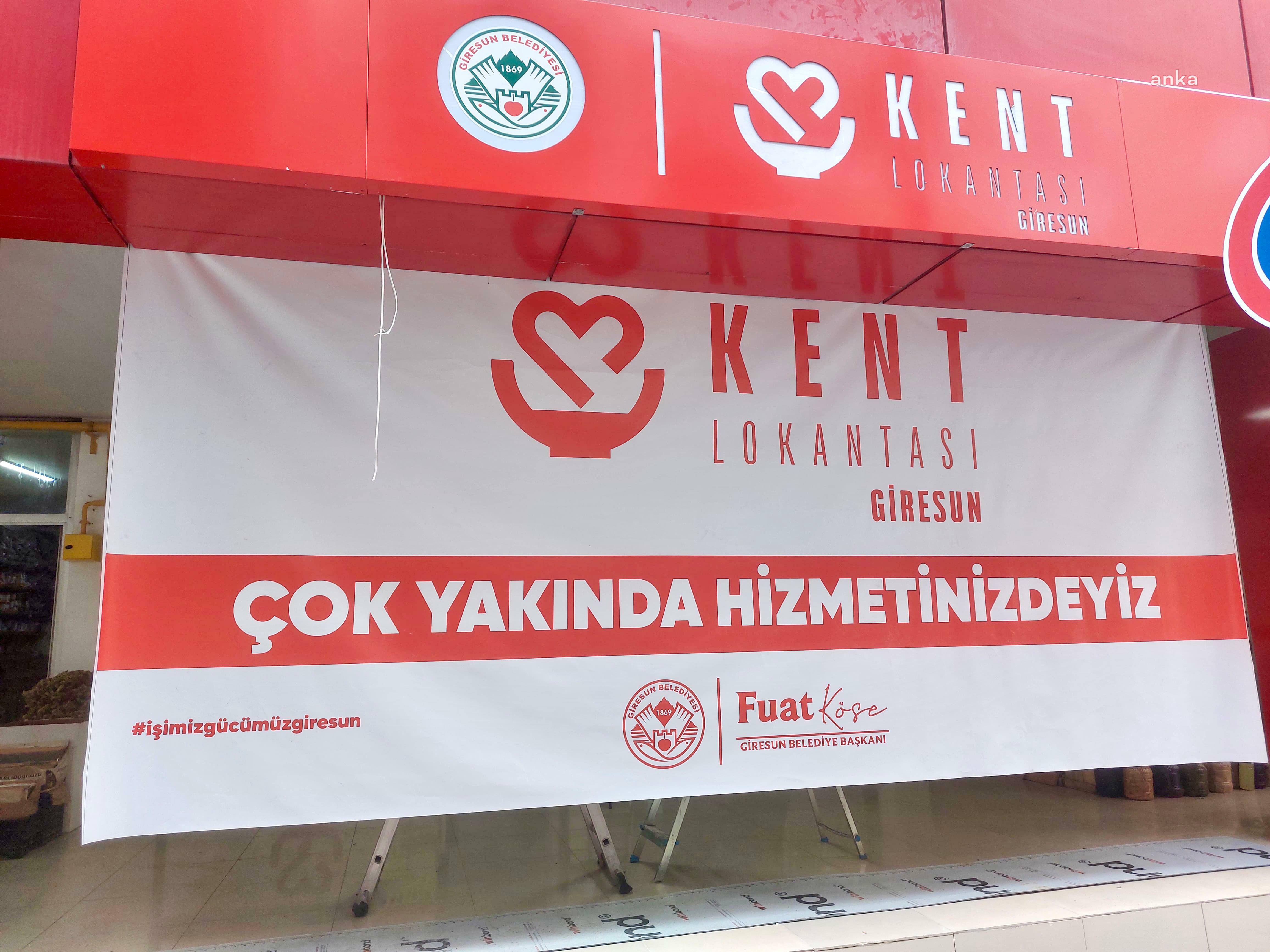 Giresun Belediyesi'nin Kent Lokantası, 27 Ekim'de hizmete giriyor