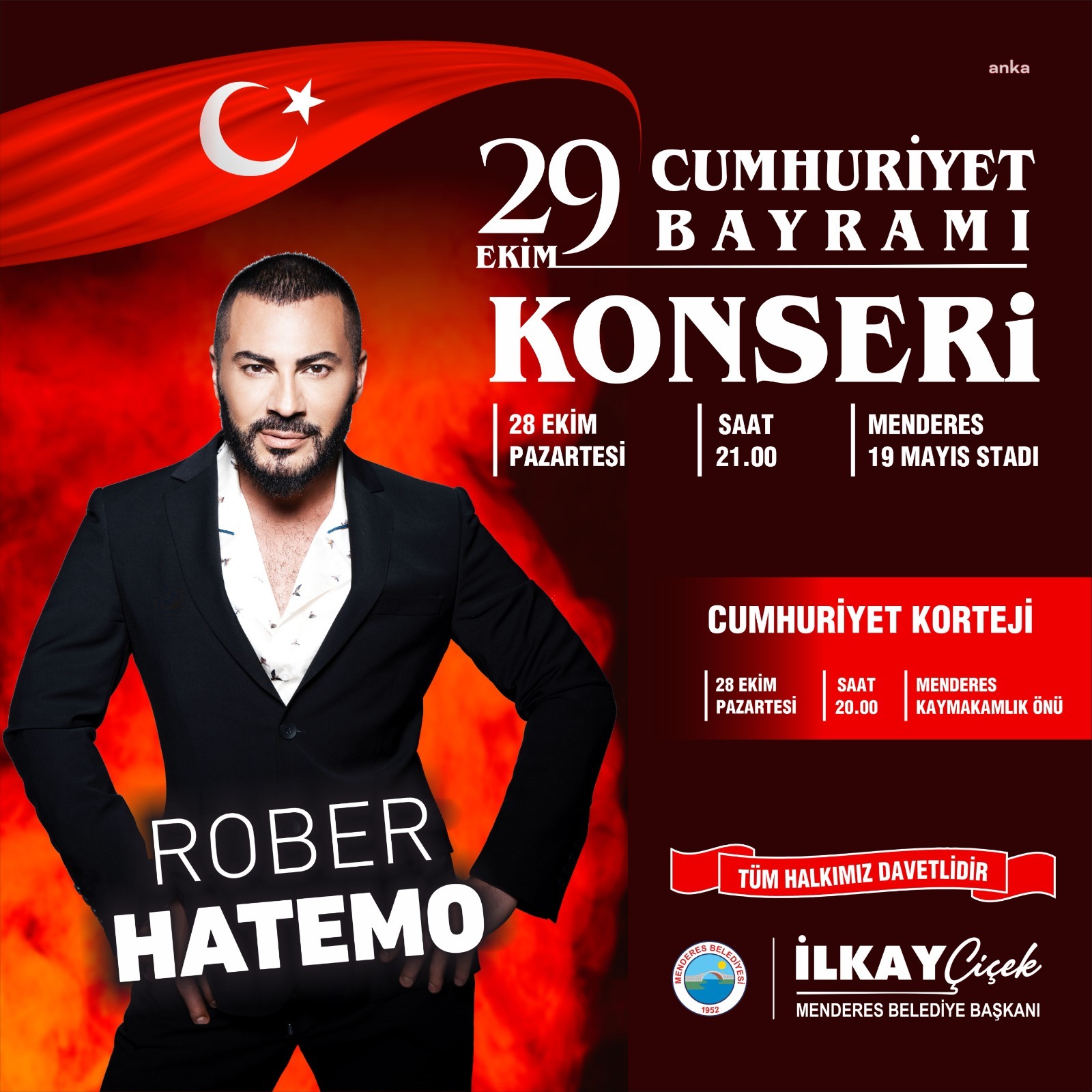 Menderes’te 29 Ekim Cumhuriyet Bayramı coşkusu