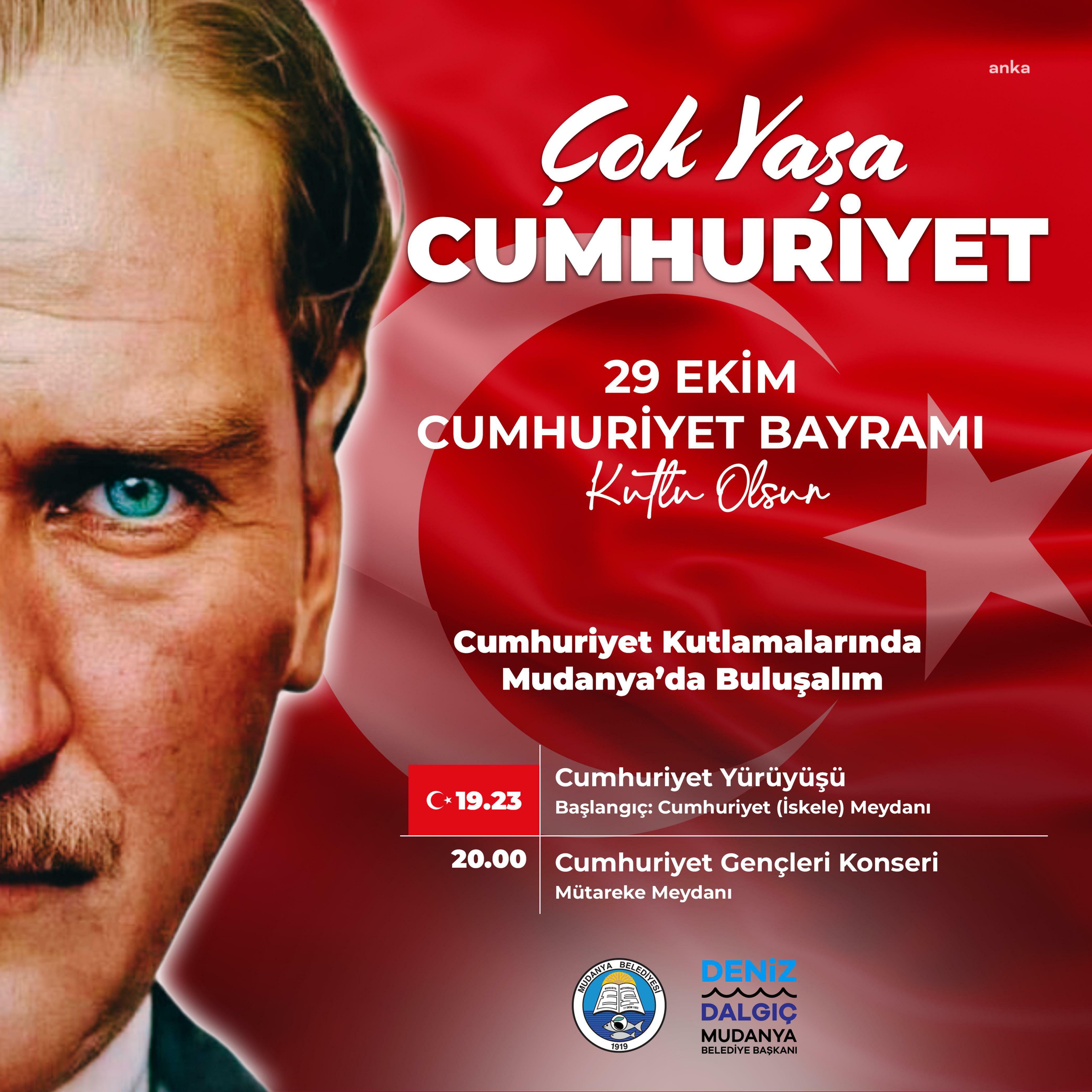 Mudanya, 29 Ekim’i “Çok Yaşa Cumhuriyet” temasıyla kutlayacak