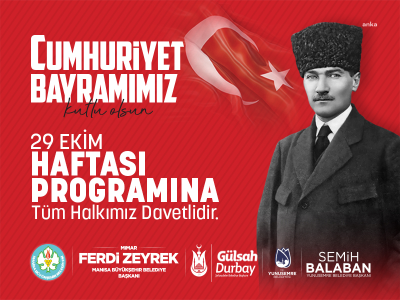 Manisa’da Cumhuriyet Bayramı çeşitli etkinliklerle kutlanacak