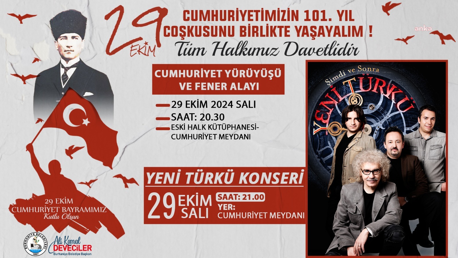 Burhaniye Belediyesi, Cumhuriyet Bayramı'nı coşkuyla kutlanacak