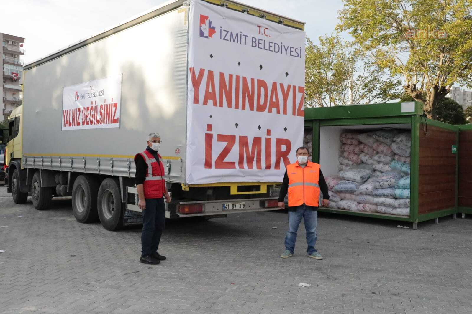 İZMİT HALKININ YARDIMLARI, İZMİR'E ULAŞTI