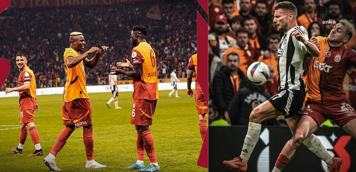 Dev derbide kazanan Cimbom oldu... Galatasaray 2-1 Beşiktaş