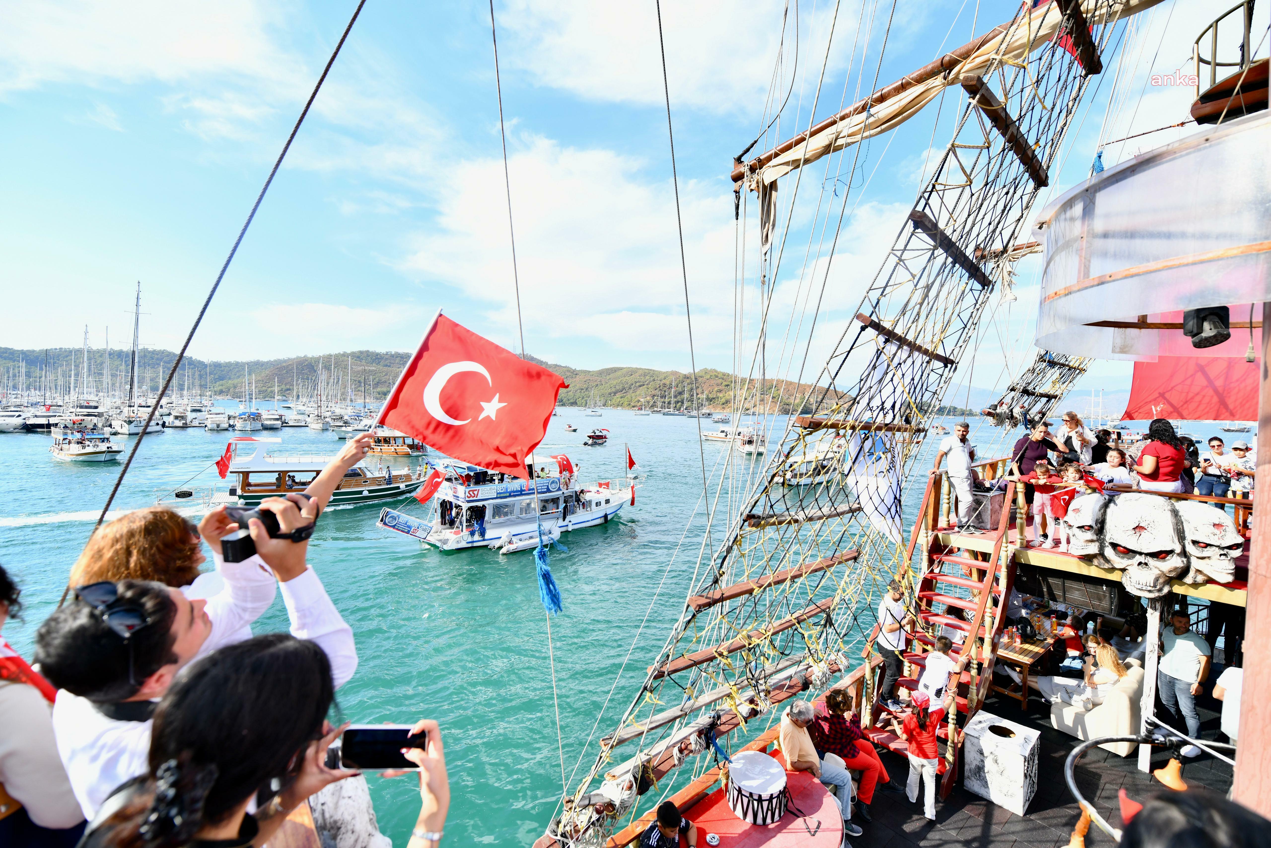 Fethiye'de Cumhuriyet Bayramı coşkusu yaşandı