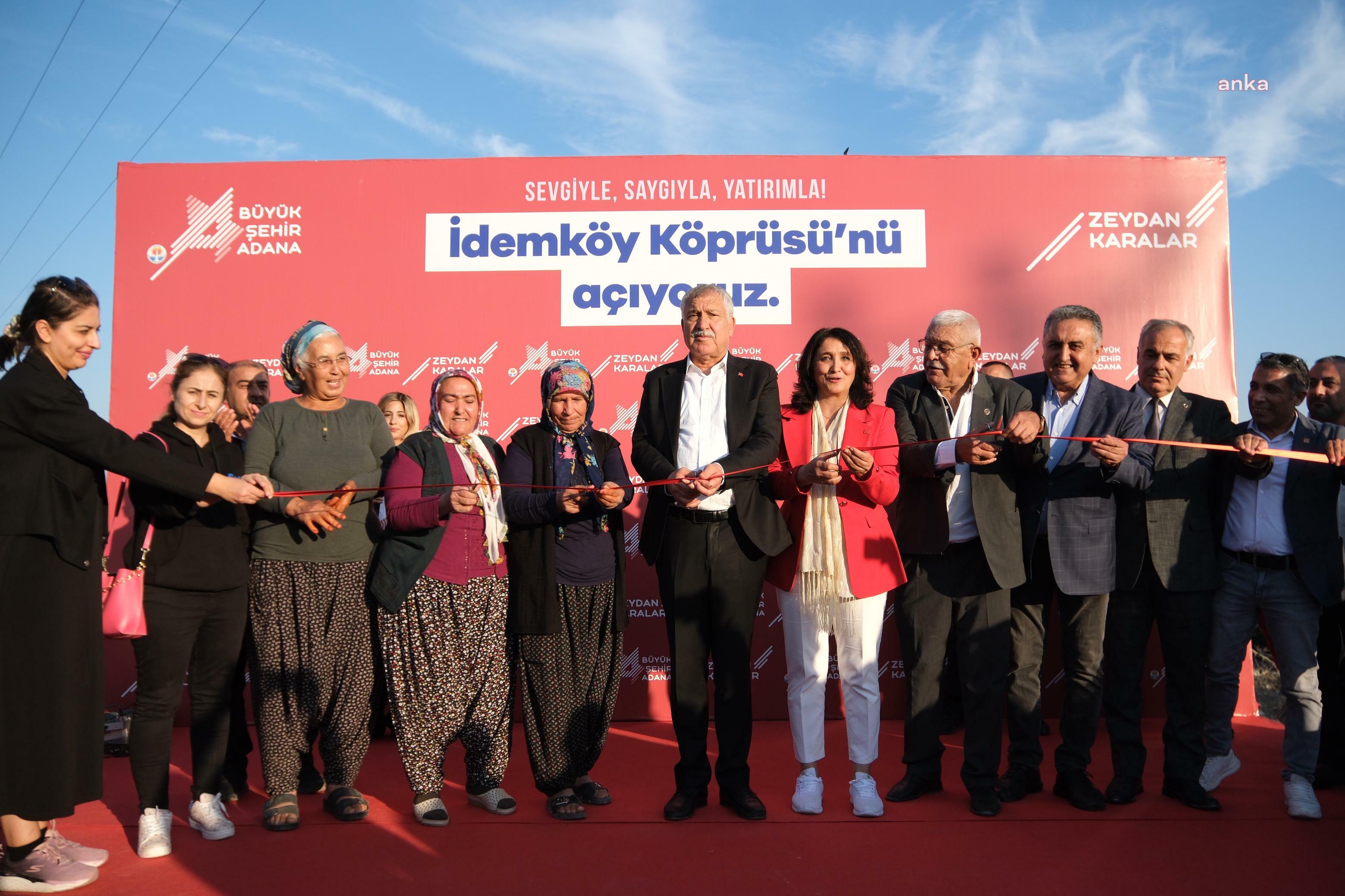 Adana Büyükşehir Belediyesi, Kozan’da yapımı tamamlanan İdemköy Köprüsü’nü hizmete açtı