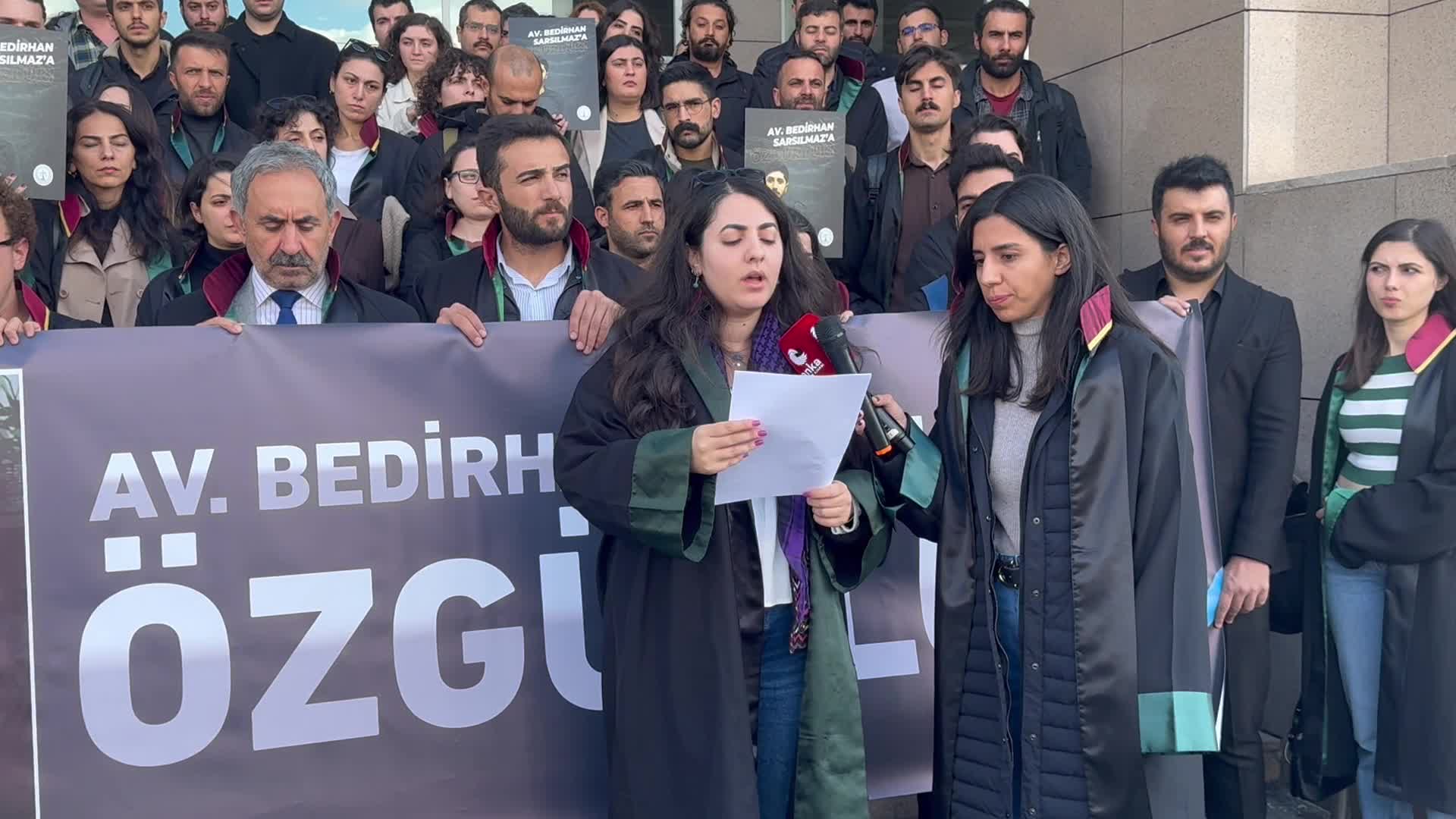 Avukatlardan, Bedirhan Sarsılmaz'ın tutuklanmasına tepki