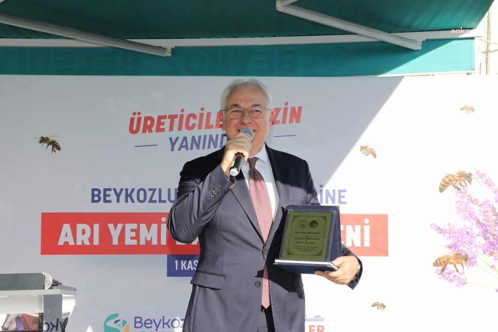 Beykoz’da arıcılara kışlık yem desteği