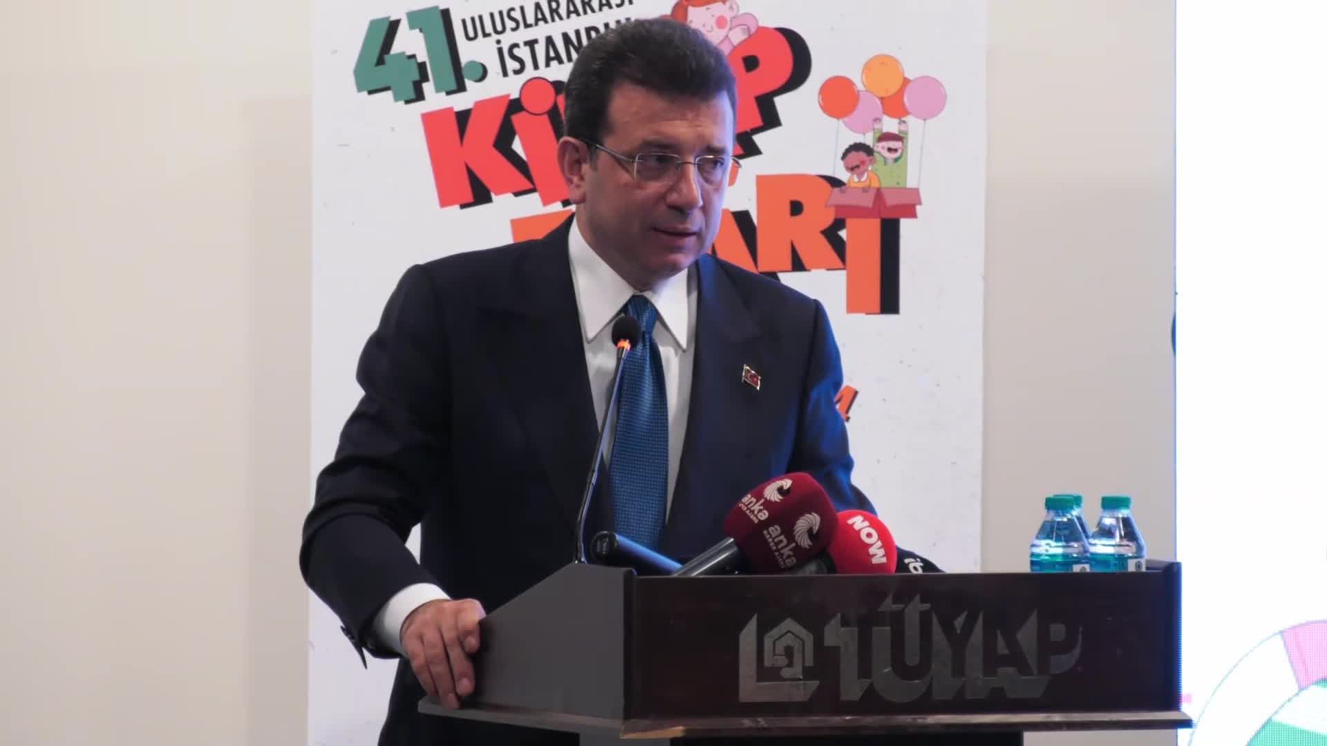 41. Uluslararası İstanbul Kitap Fuarı...  Ekrem İmamoğlu: “Bugün moralimizi yüksek tutma ve umutlarımızı artırma mekanlarından birisindeyiz”