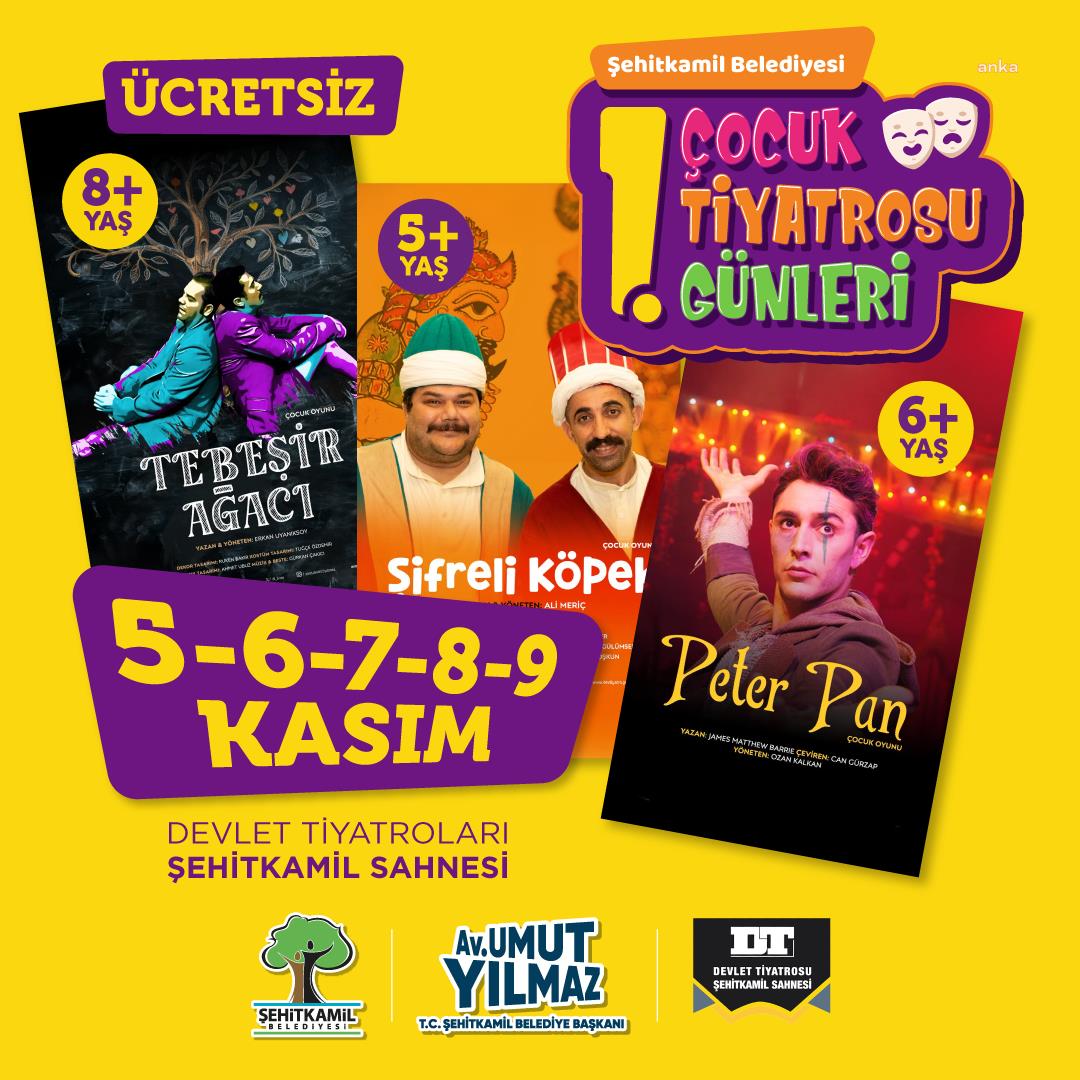 Şehitkamil Belediyesi’nin düzenlediği 1. Çocuk Tiyatrosu Günleri başlıyor