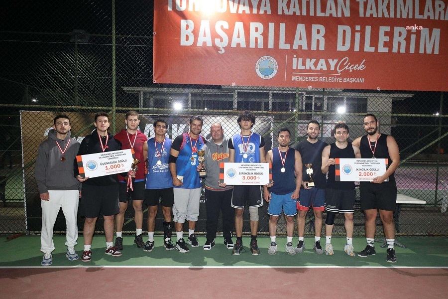 Menderes Belediyesi'nin 3x3 Basketbol Turnuvası sona erdi