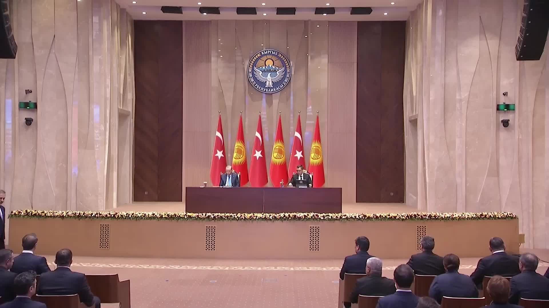 Cumhurbaşkanı Erdoğan, Kırgızistan’da Yüksek Düzeyli Stratejik İşbirliği Konseyi 6’ncı Toplantısı'na katıldı