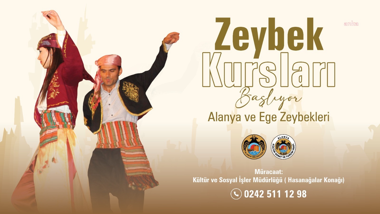 Alanya Belediyesi'nden Alanya ve Ege Yöresi zeybek kursları