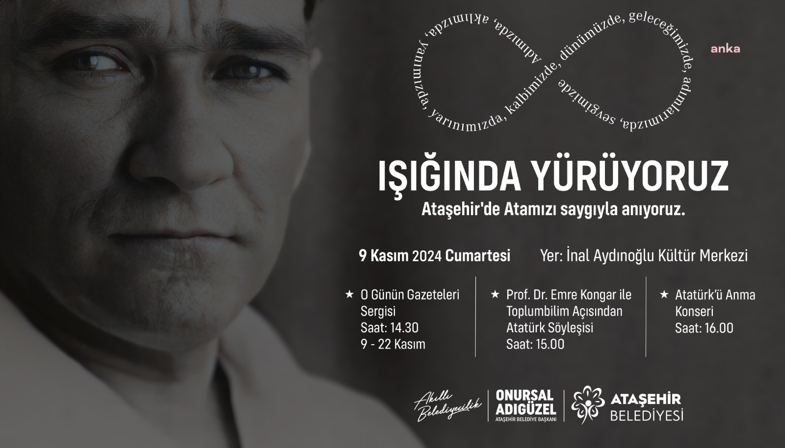 Ulu Önder Mustafa Kemal Atatürk, Ataşehir’de bir dizi etkinlikle anılacak