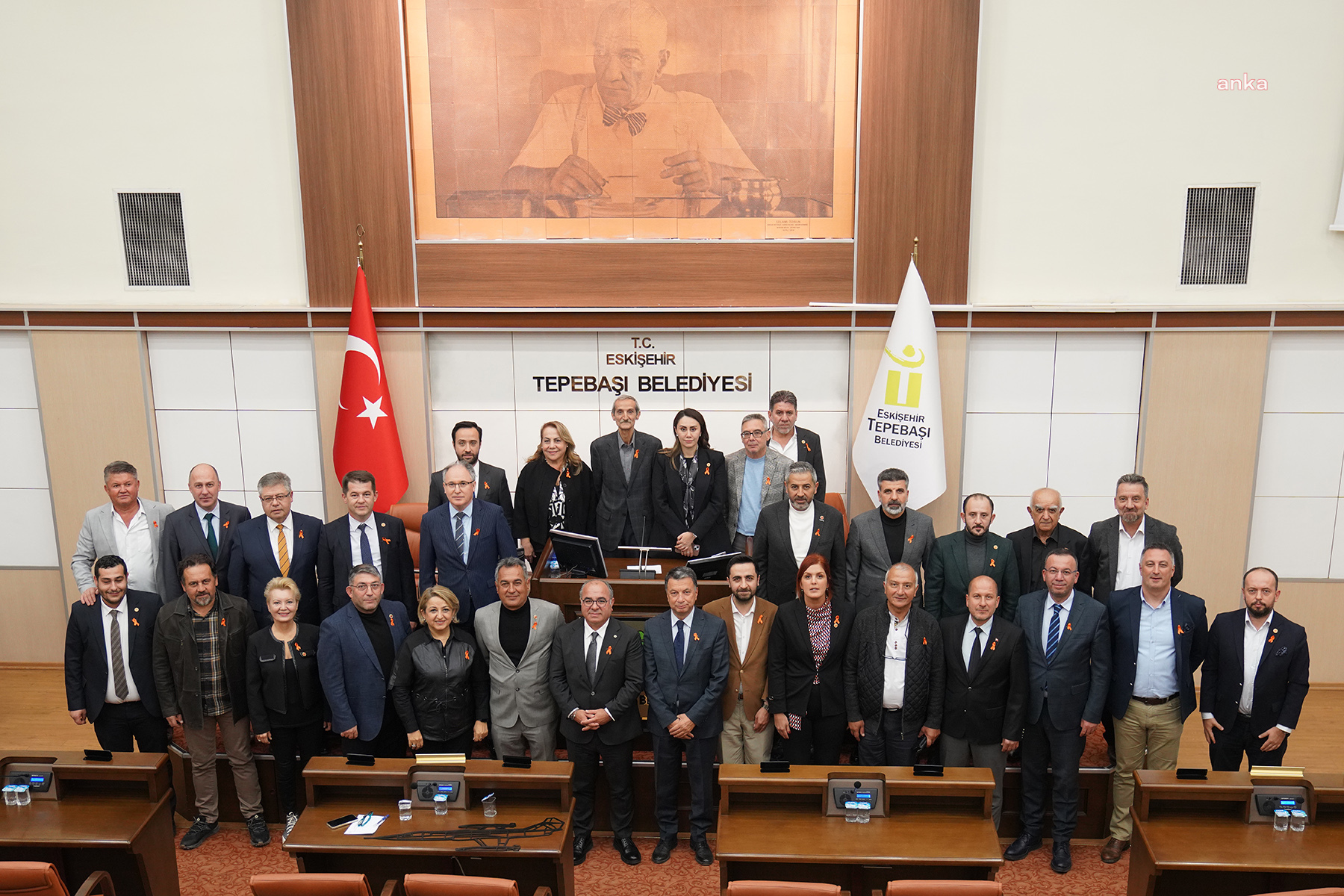 Tepebaşı Belediyesi Meclisi’nden turuncu farkındalık