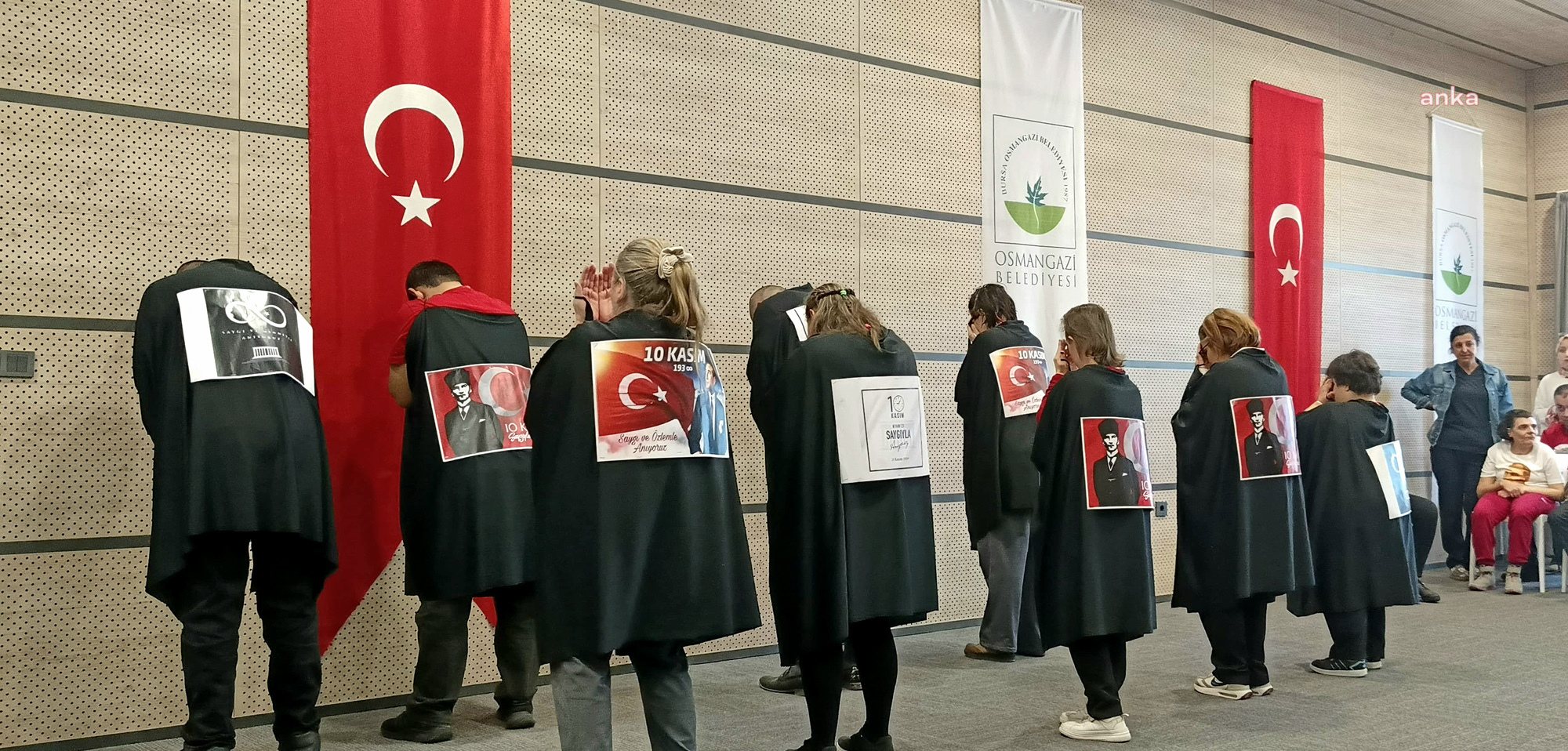 Osmangazi'de özel gereksinimli bireyler Atatürk'ü andı